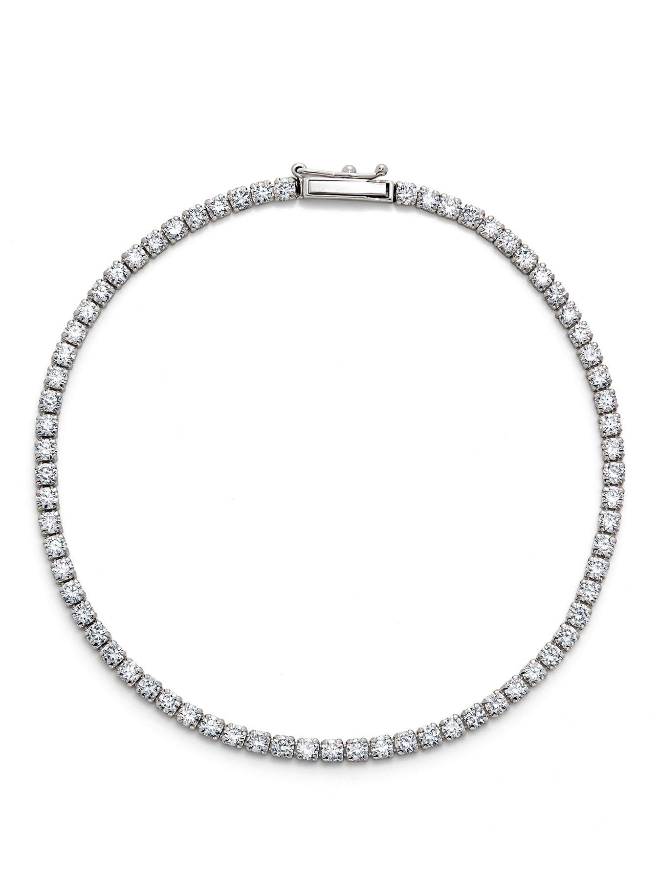 Image 1 of 4 of Created Brilliance Penelope , 9ct White Gold 2.79ct tw. Lab Grown Diamond Tennis Bracelet 7 Inches