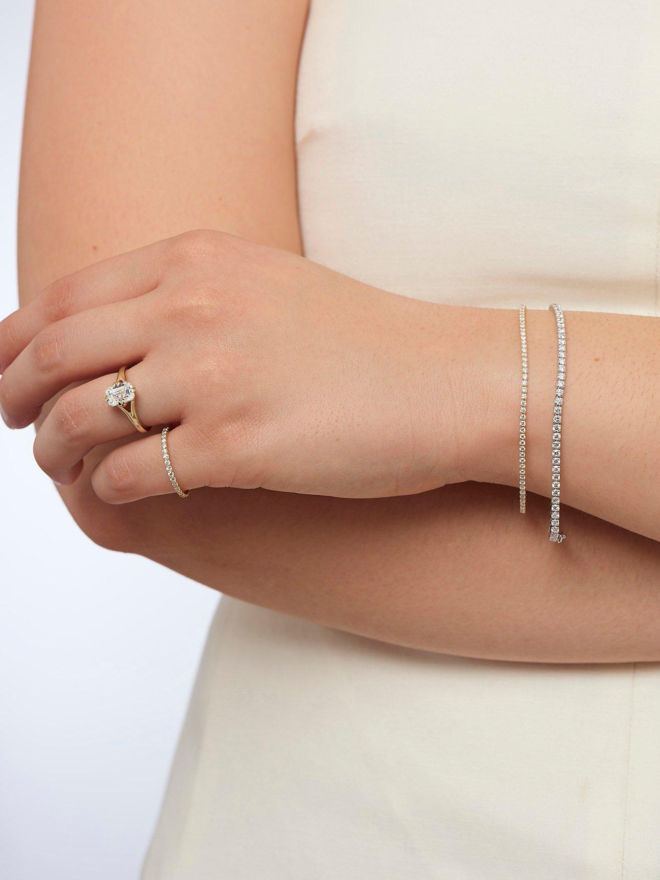 Image 2 of 4 of Created Brilliance Penelope , 9ct White Gold 2.79ct tw. Lab Grown Diamond Tennis Bracelet 7 Inches
