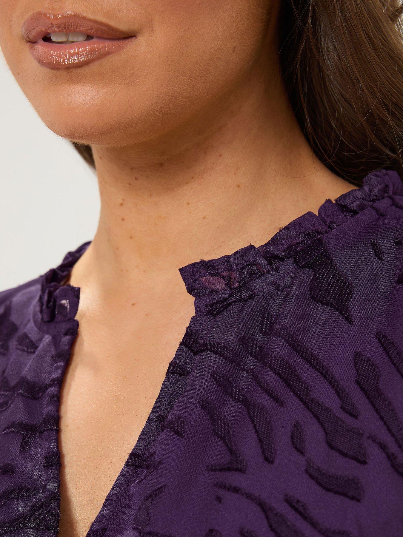 Image 4 of 4 of Yours Curve Split Neck Dress