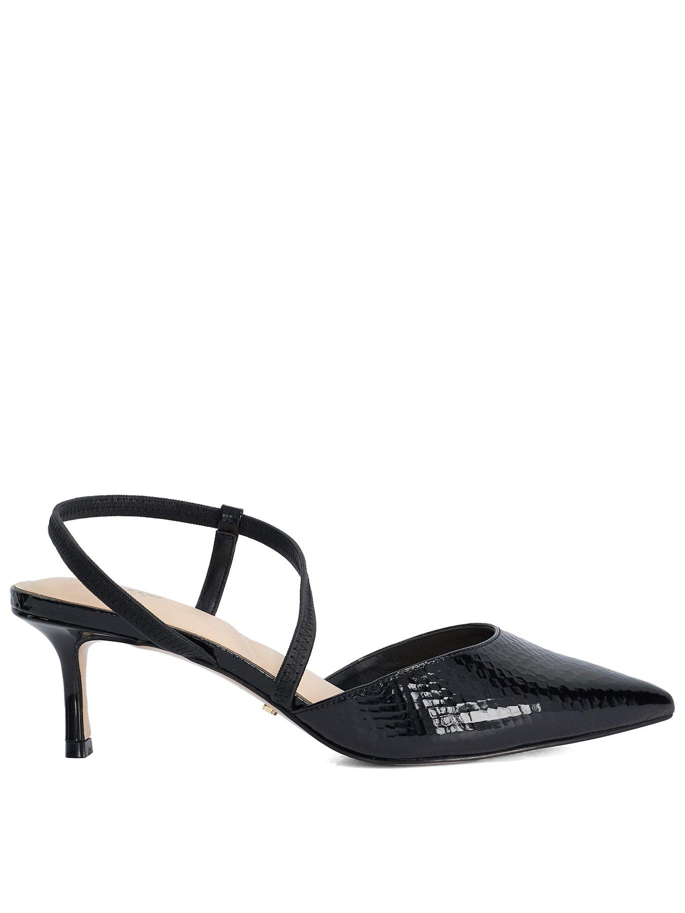 Image 1 of 6 of Dune London Charming Open Courts Black
