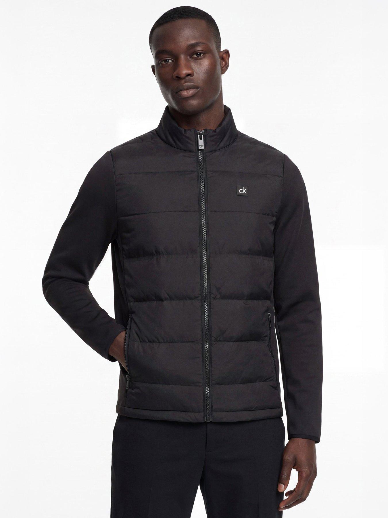 Image 1 of 4 of Calvin Klein Golf Mens Golf Atlantic Padded Stretch Full Zip Jacket - Black