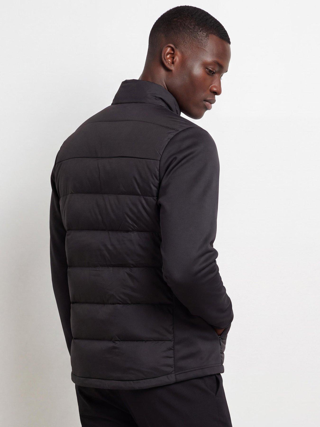 Image 2 of 4 of Calvin Klein Golf Mens Golf Atlantic Padded Stretch Full Zip Jacket - Black