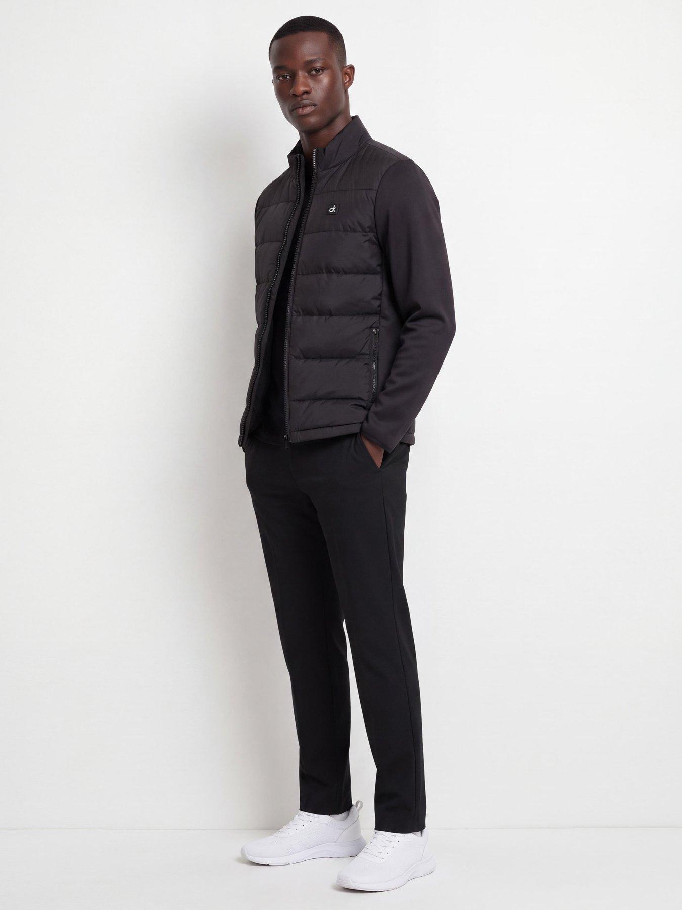 Image 3 of 4 of Calvin Klein Golf Mens Golf Atlantic Padded Stretch Full Zip Jacket - Black