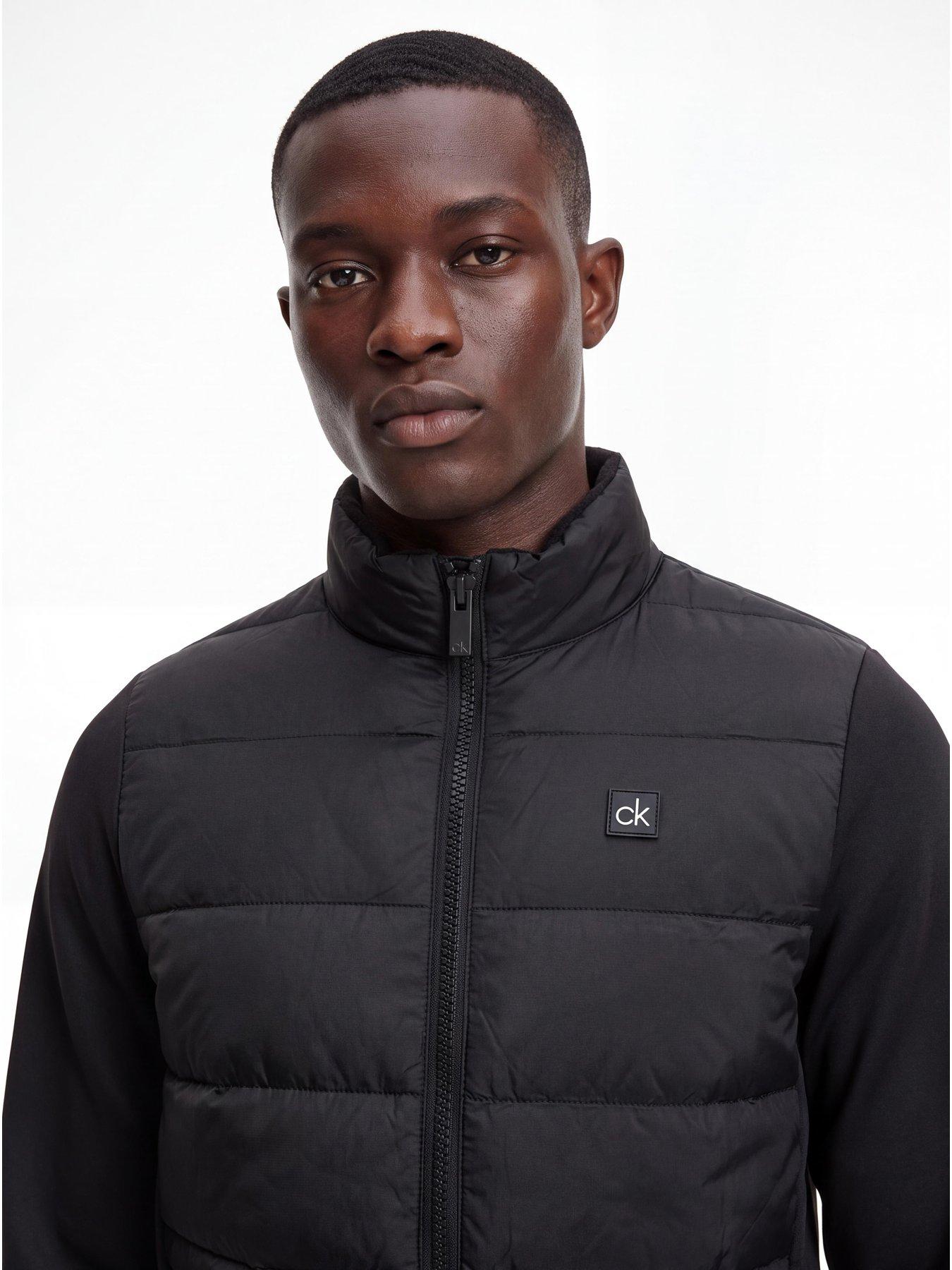 Image 4 of 4 of Calvin Klein Golf Mens Golf Atlantic Padded Stretch Full Zip Jacket - Black