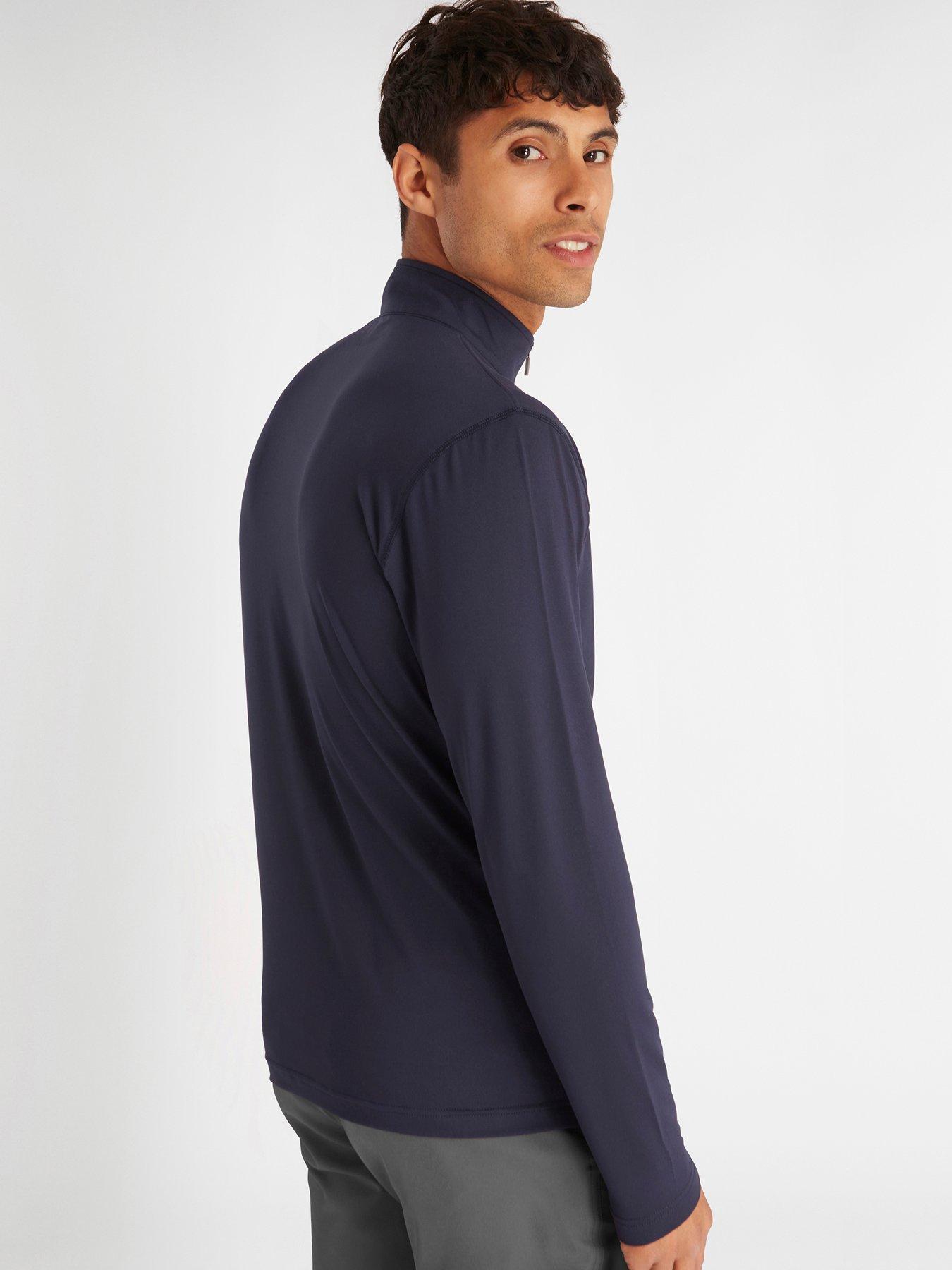 Image 2 of 4 of Calvin Klein Golf Mens Golf Newport Half Zip - Navy