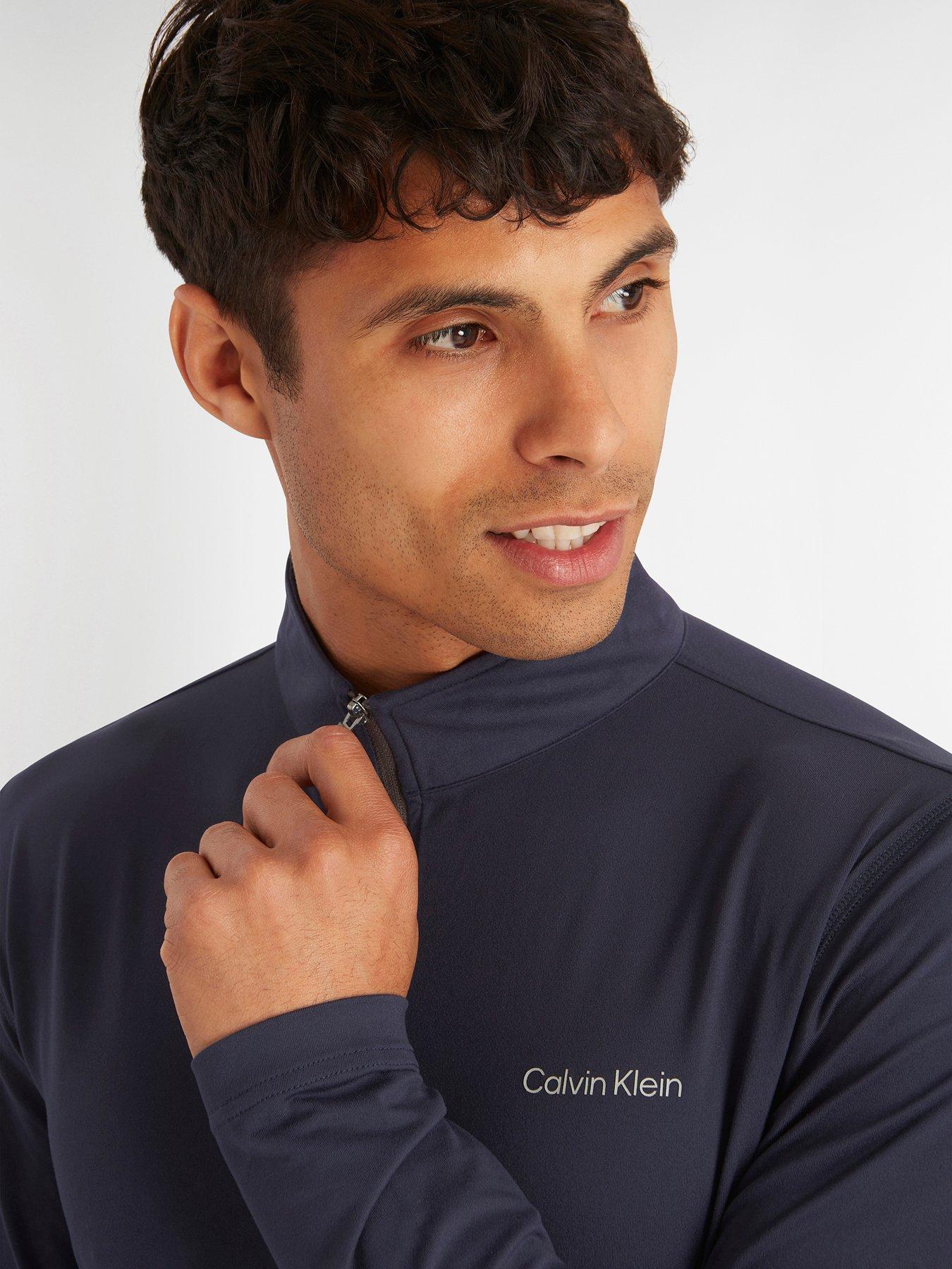 Image 4 of 4 of Calvin Klein Golf Mens Golf Newport Half Zip - Navy