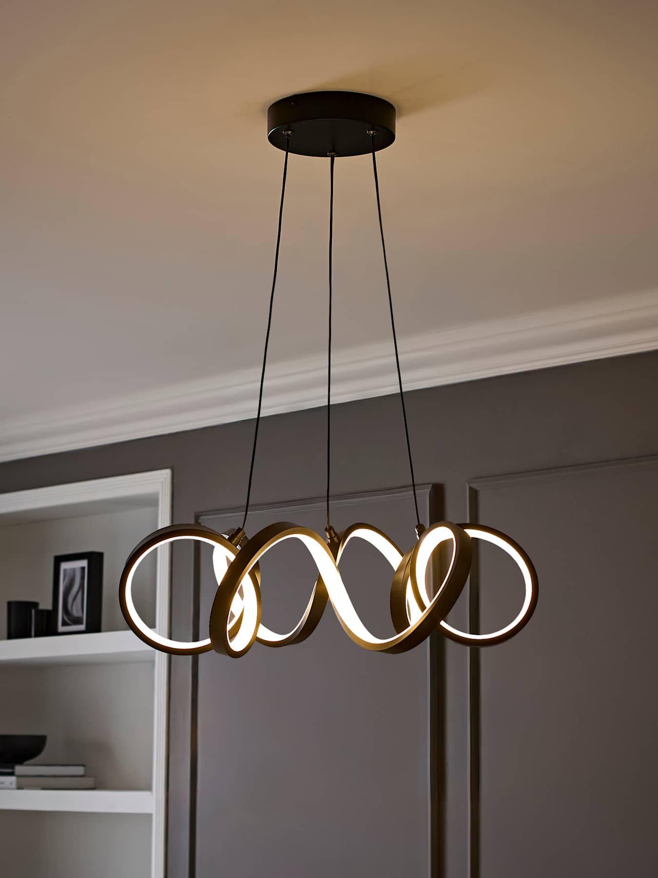 Image 1 of 6 of ValueLights Infinity Round Wiggle Ceiling Light