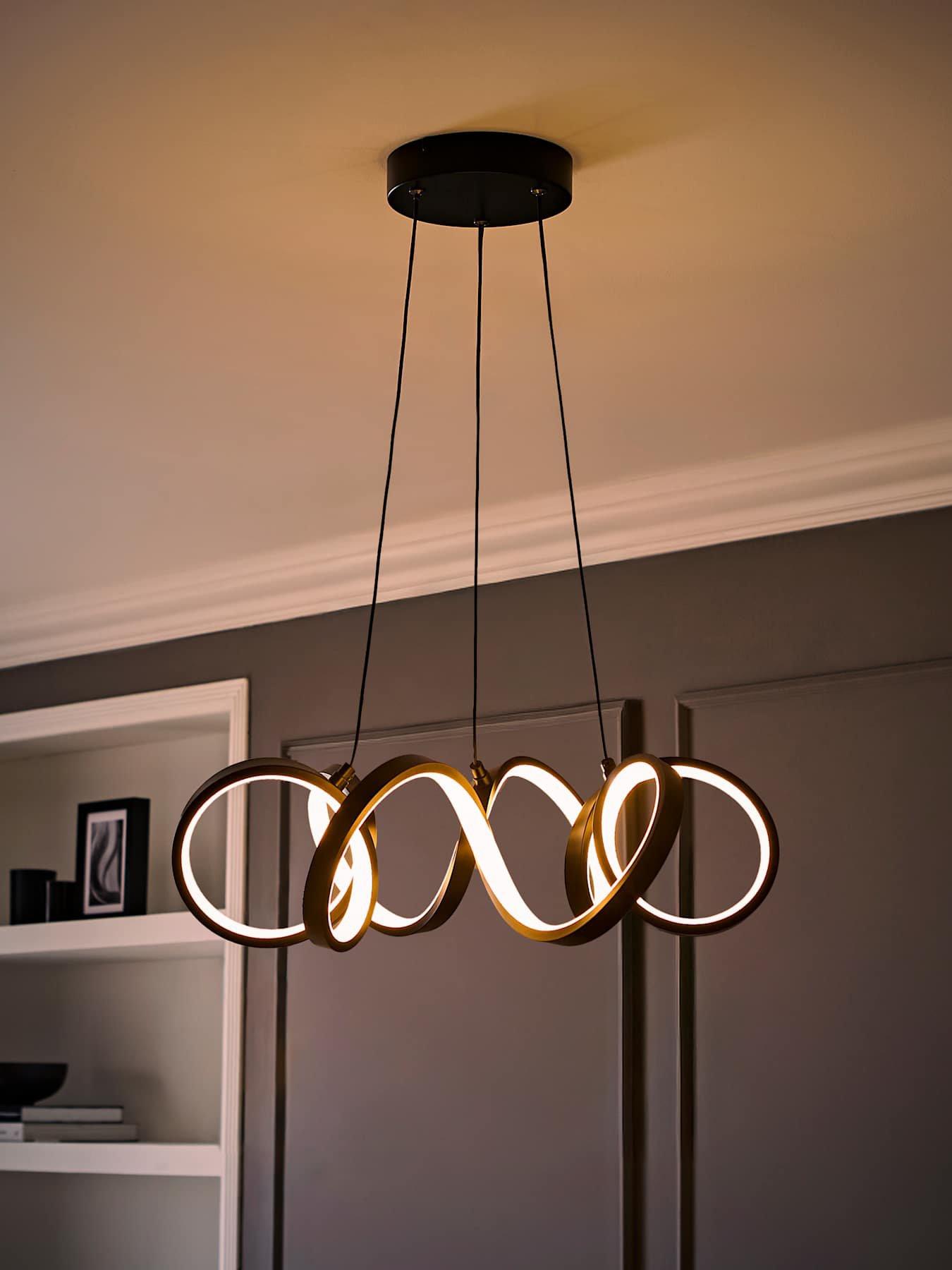 Image 3 of 6 of ValueLights Infinity Round Wiggle Ceiling Light