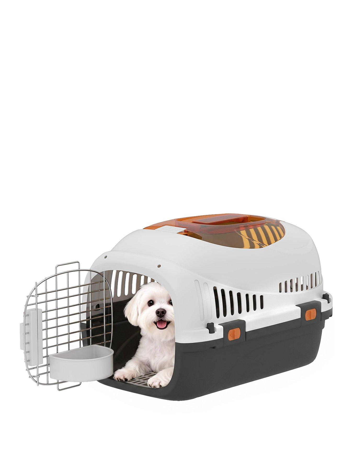 Image 2 of 7 of PawHut Plastic Pet Carrier, Top Load Hard Shell Cat Carrier, Max 4 KG