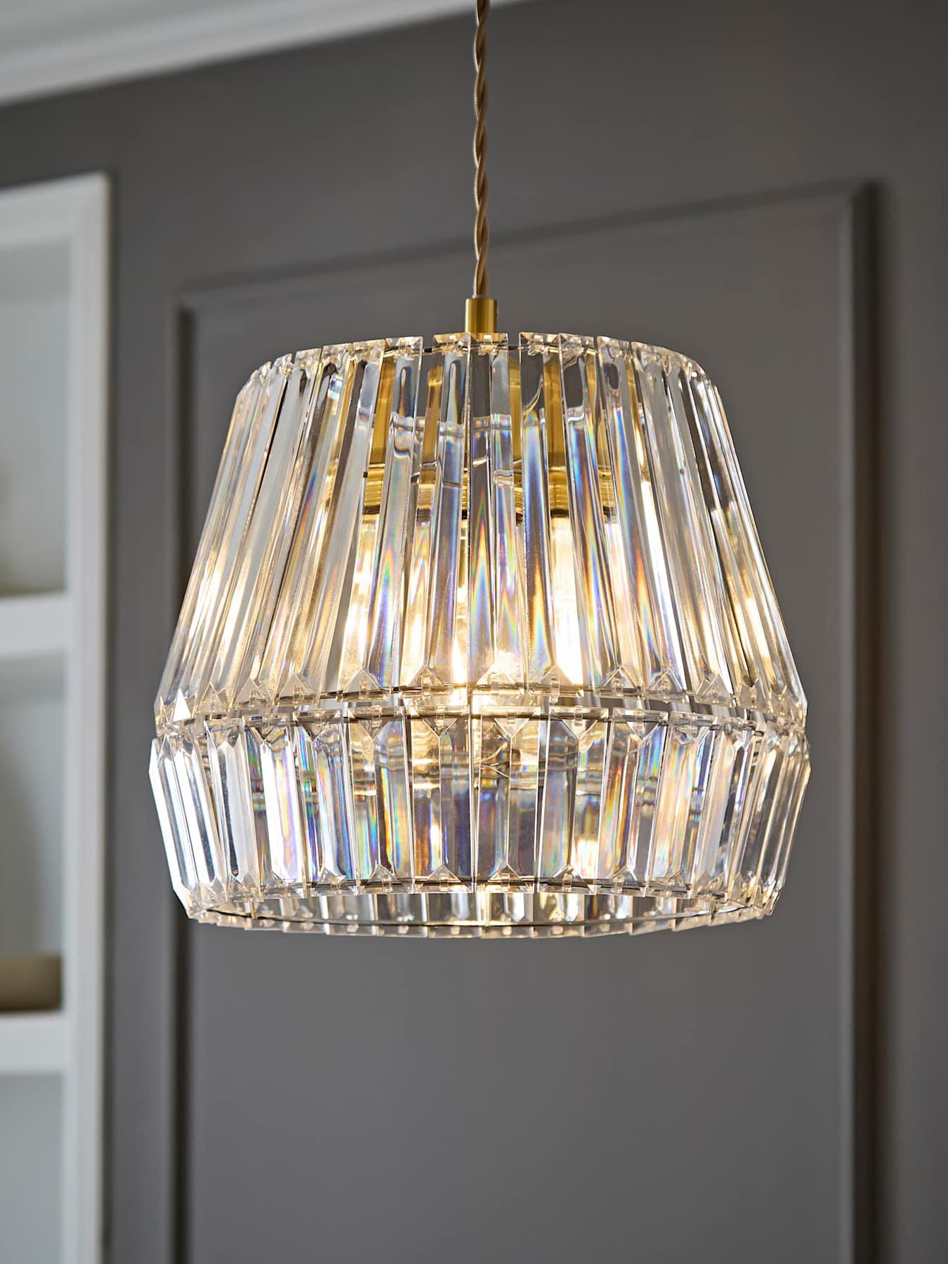Image 1 of 6 of ValueLights Ellese Diamond Acrylic Shade