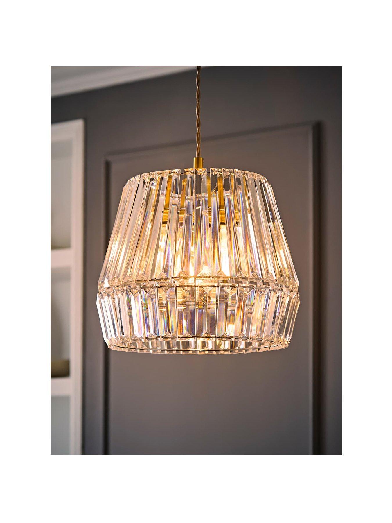 Image 2 of 6 of ValueLights Ellese Diamond Acrylic Shade