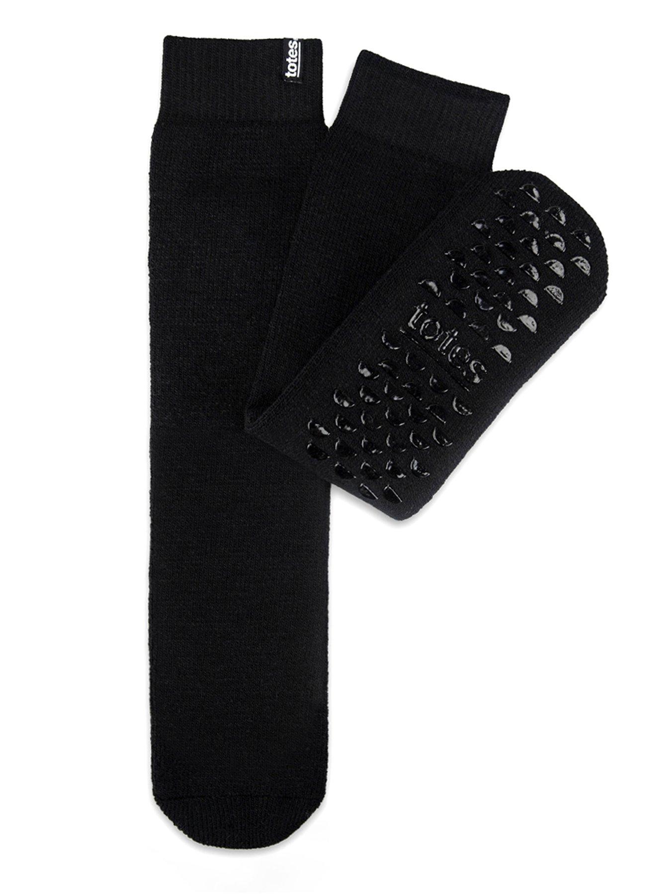 Image 1 of 5 of TOTES Womens Brushed Thermal Original Slipper Sox - Black