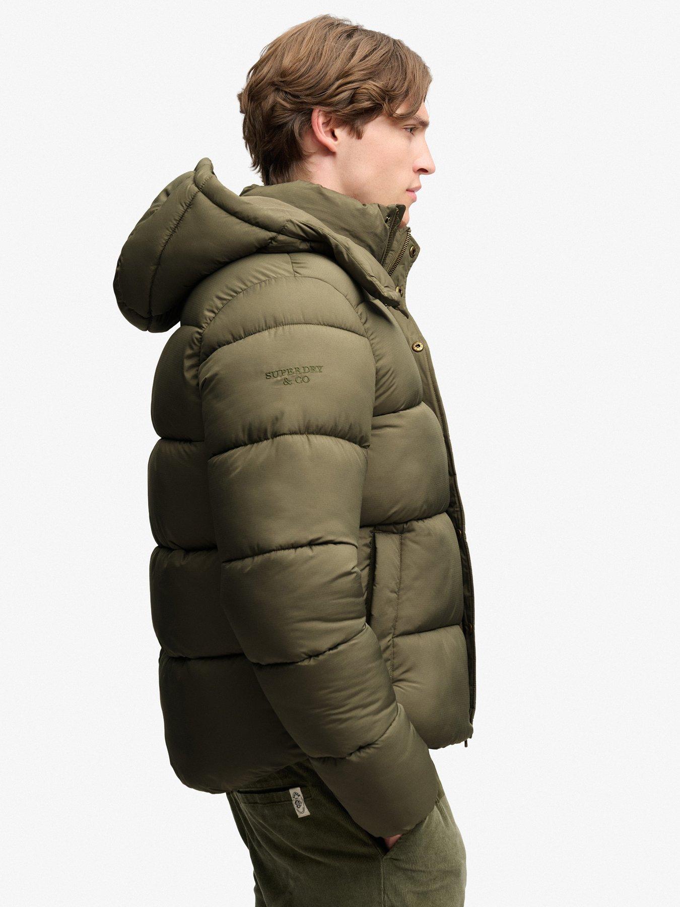 Image 4 of 7 of Superdry Premium Ripstop Puffer Jacket - Khaki