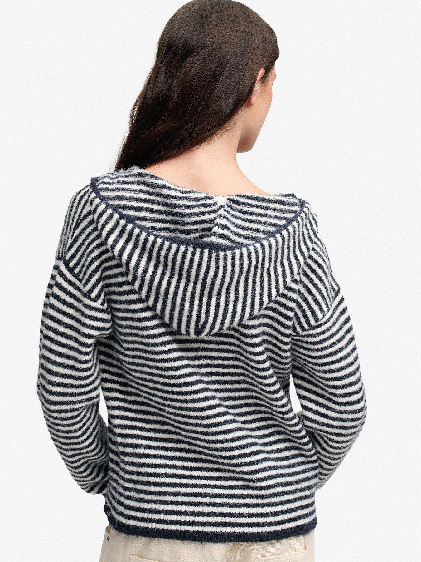Image 2 of 7 of Superdry Womens Brushed Zip Through Hooded Cardigan - Multi