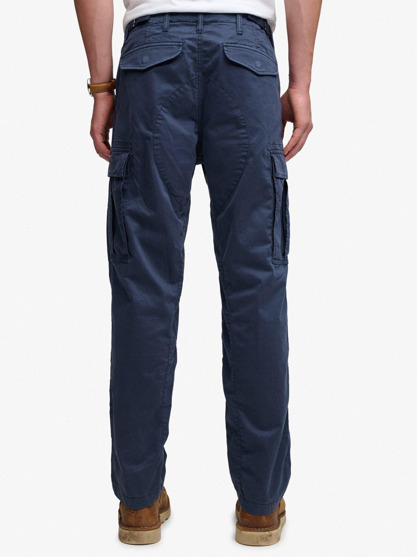 Image 2 of 6 of Superdry Mens Regular Taper Cargo Trousers - Navy