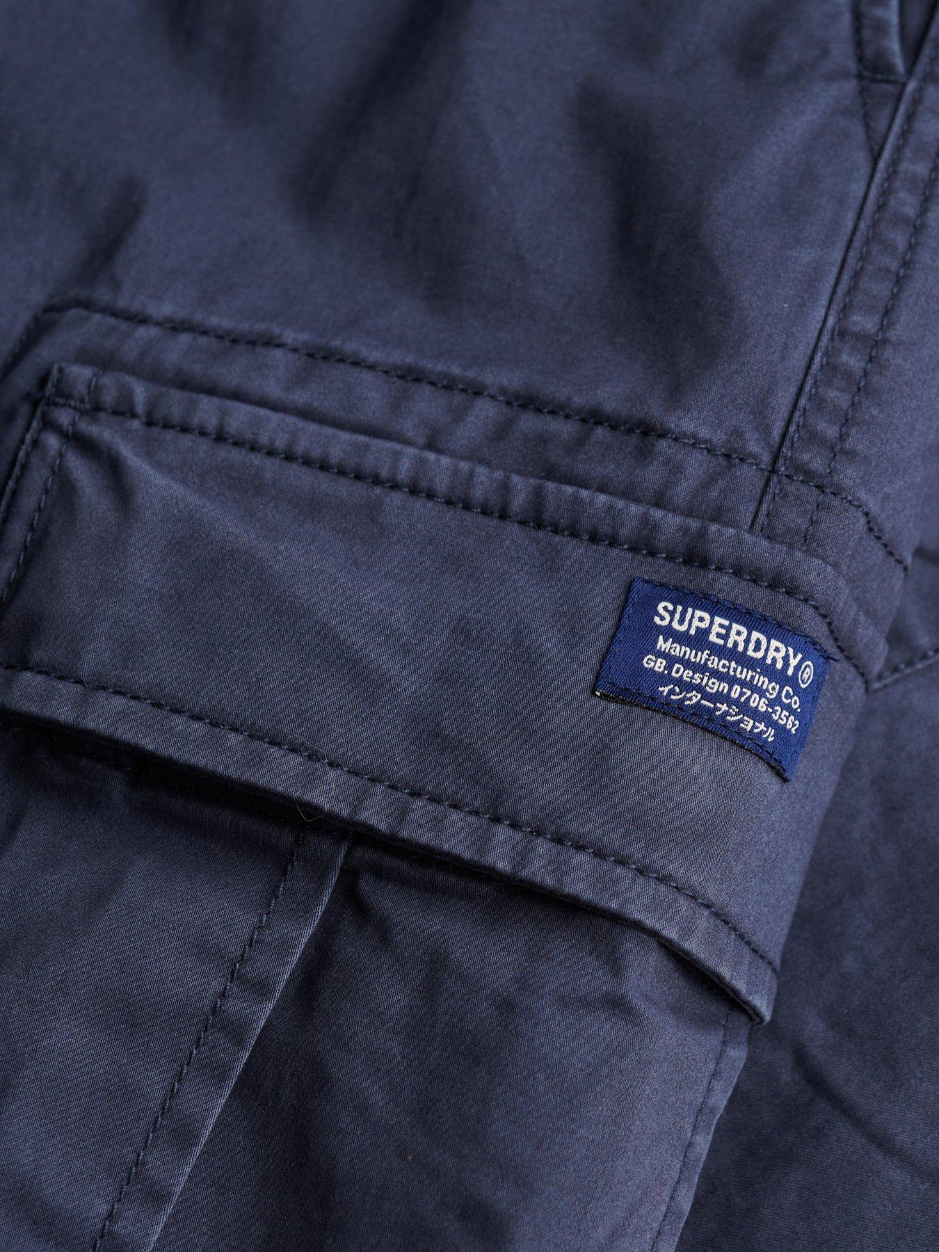 Image 6 of 6 of Superdry Mens Regular Taper Cargo Trousers - Navy
