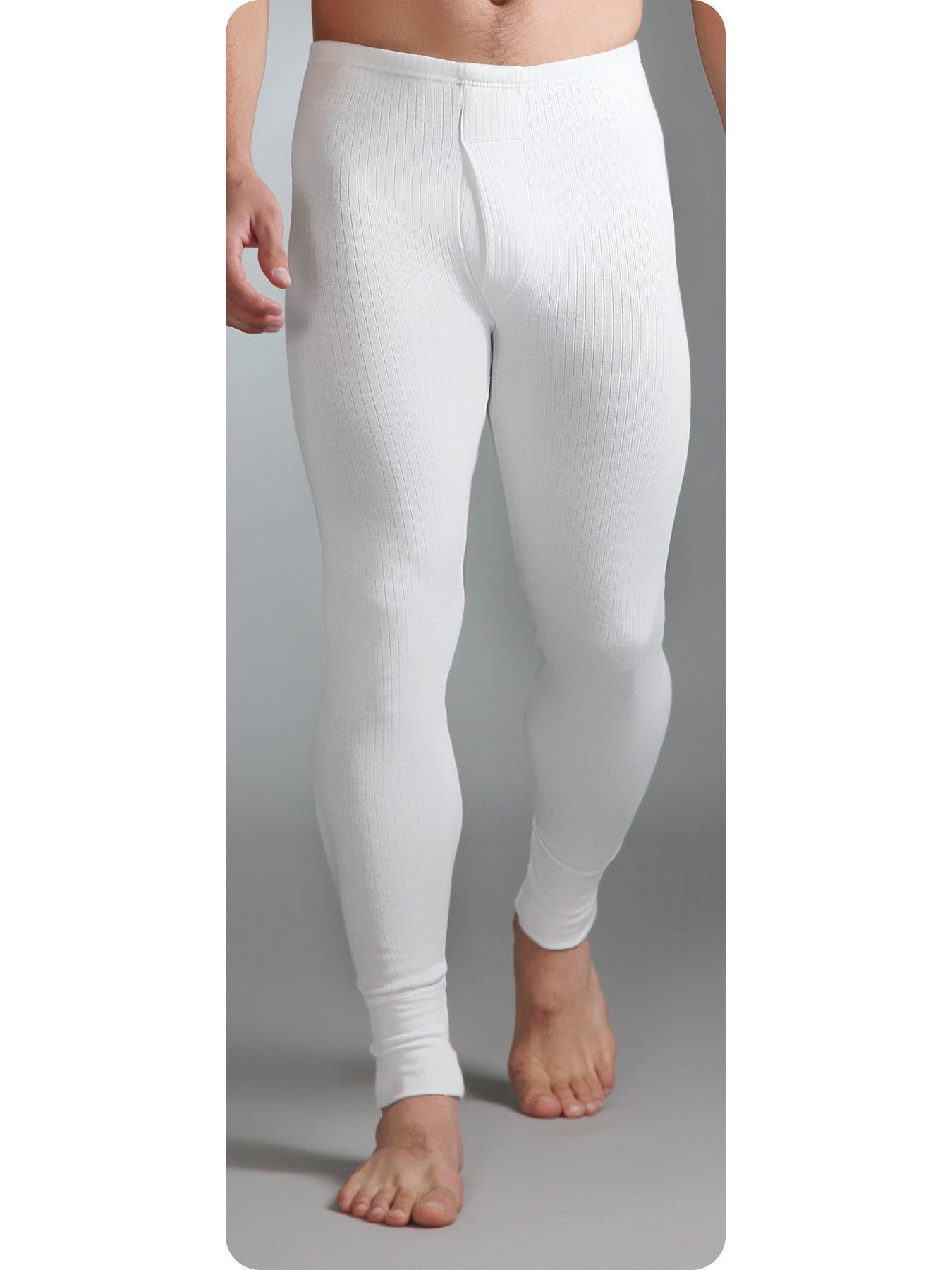 Image 2 of 2 of Heat Holders Mens Classic Thermal Cotton Blend Long Johns - White