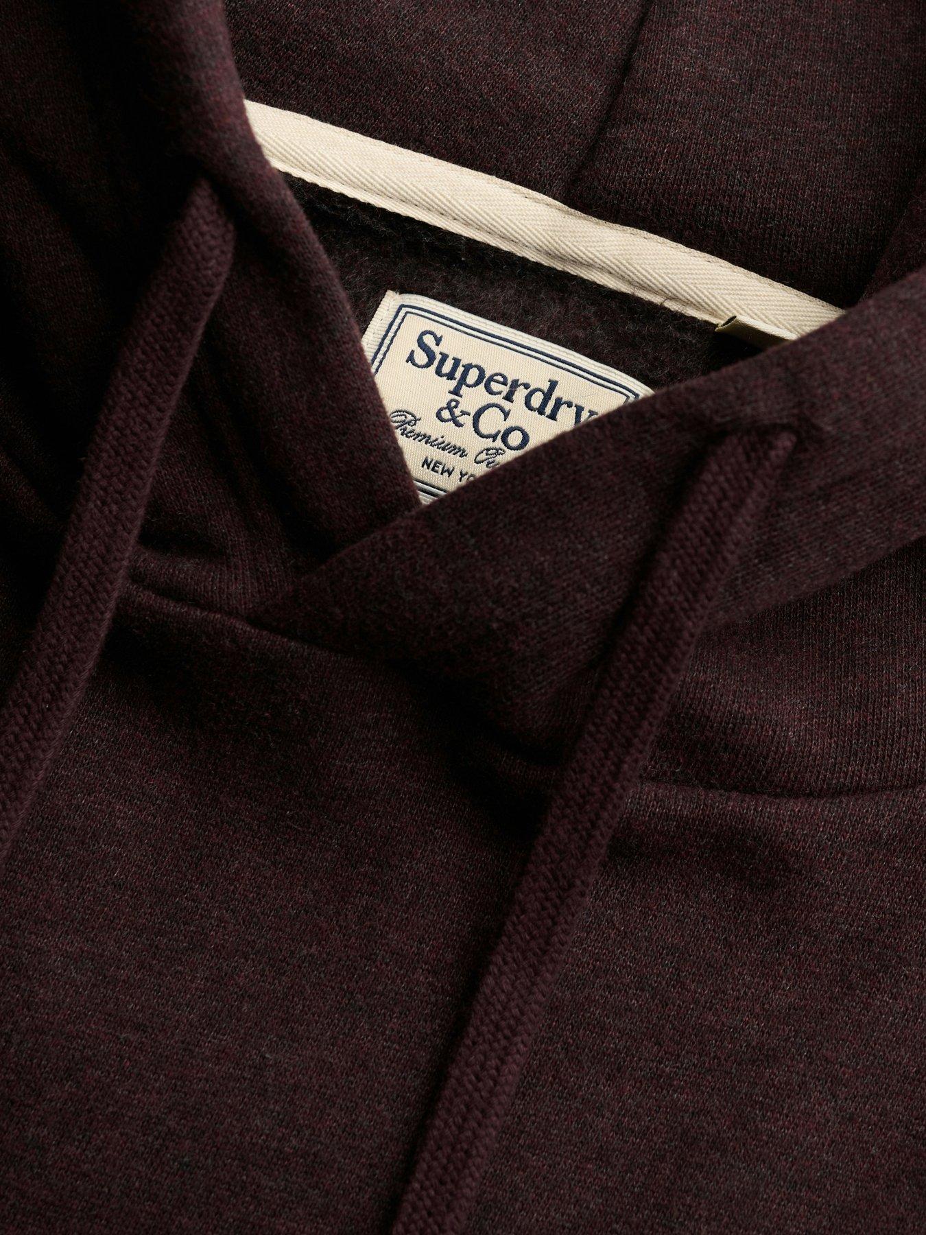 Image 6 of 6 of Superdry Mens Essential Sdco Logo Hoodie - Dark Red