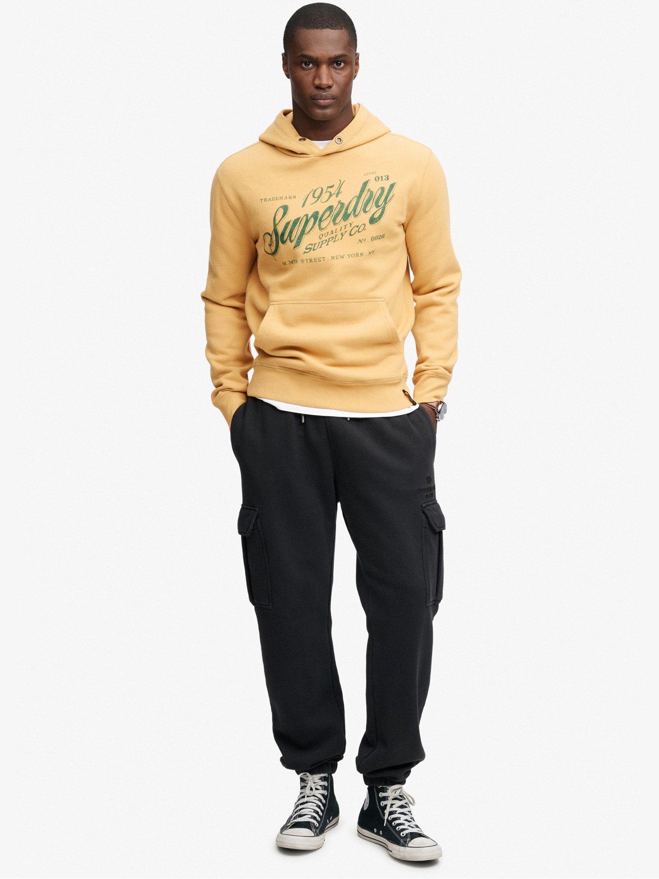 Image 3 of 5 of Superdry Mens Vintage Script Hoodie - Brown
