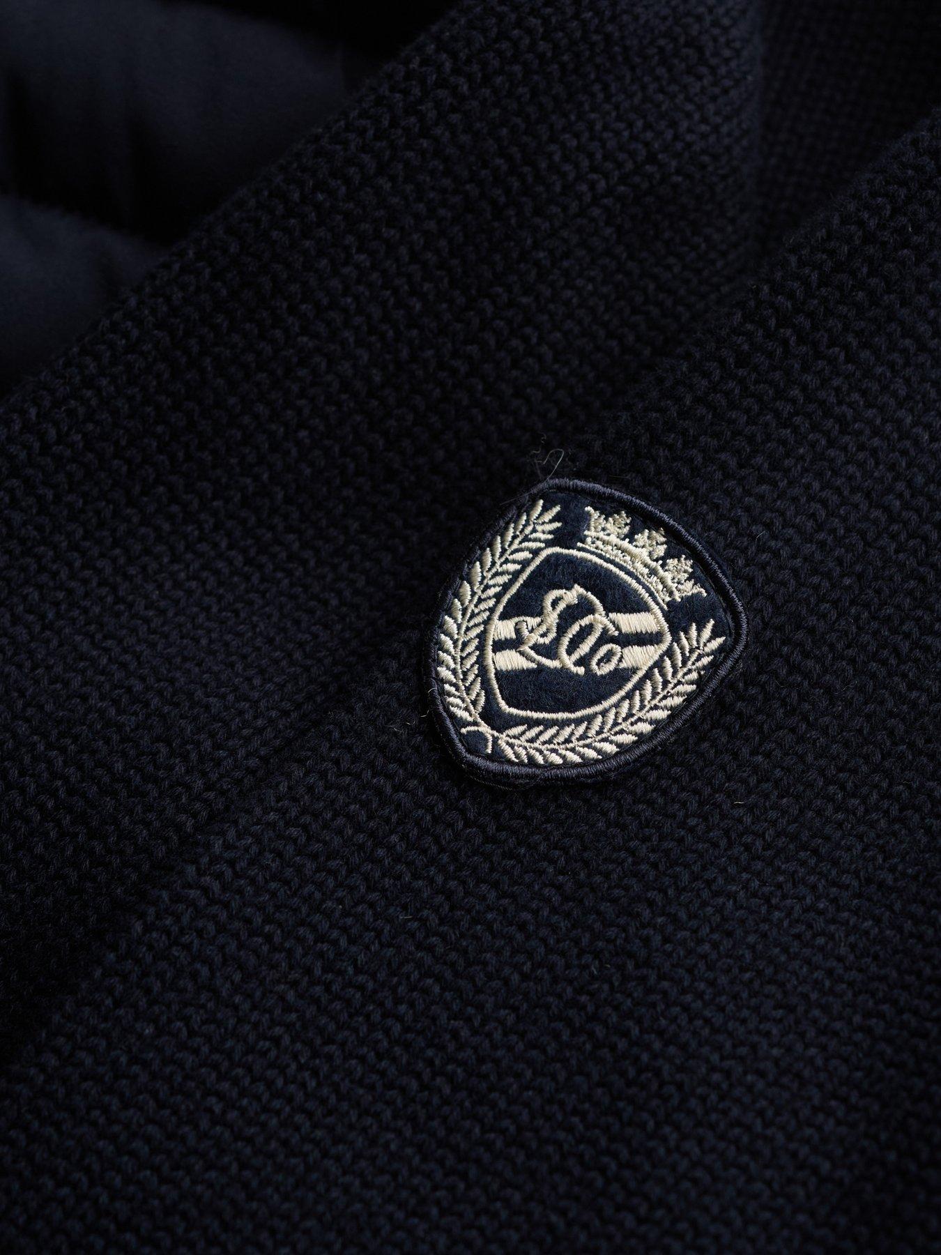 Image 7 of 7 of Superdry Mens Straight Baffle Hybrid Jacket - Navy