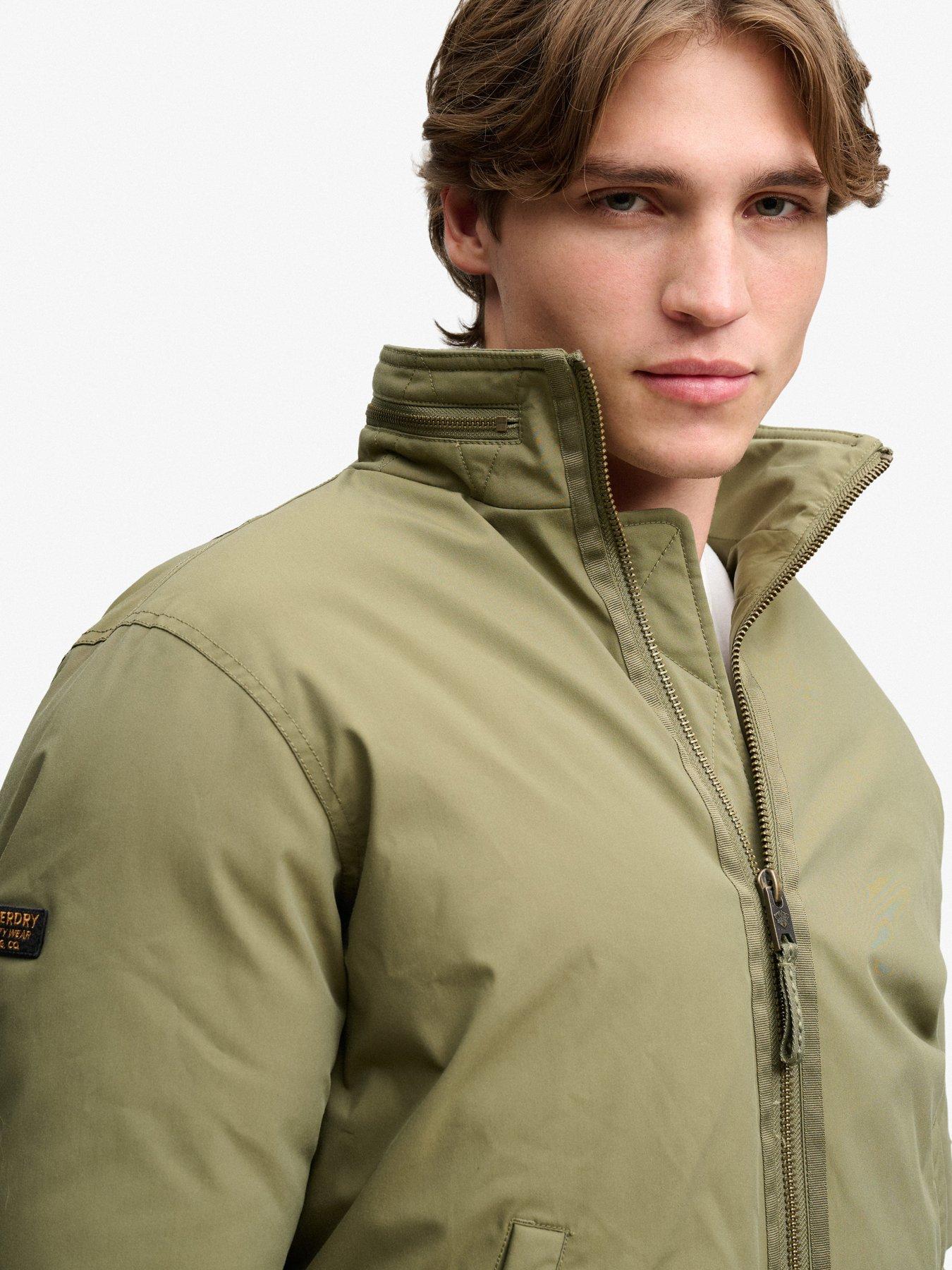 Image 5 of 7 of Superdry Mens MA1 Water-Repellent Relaxed Fit Bomber Jacket - Green
