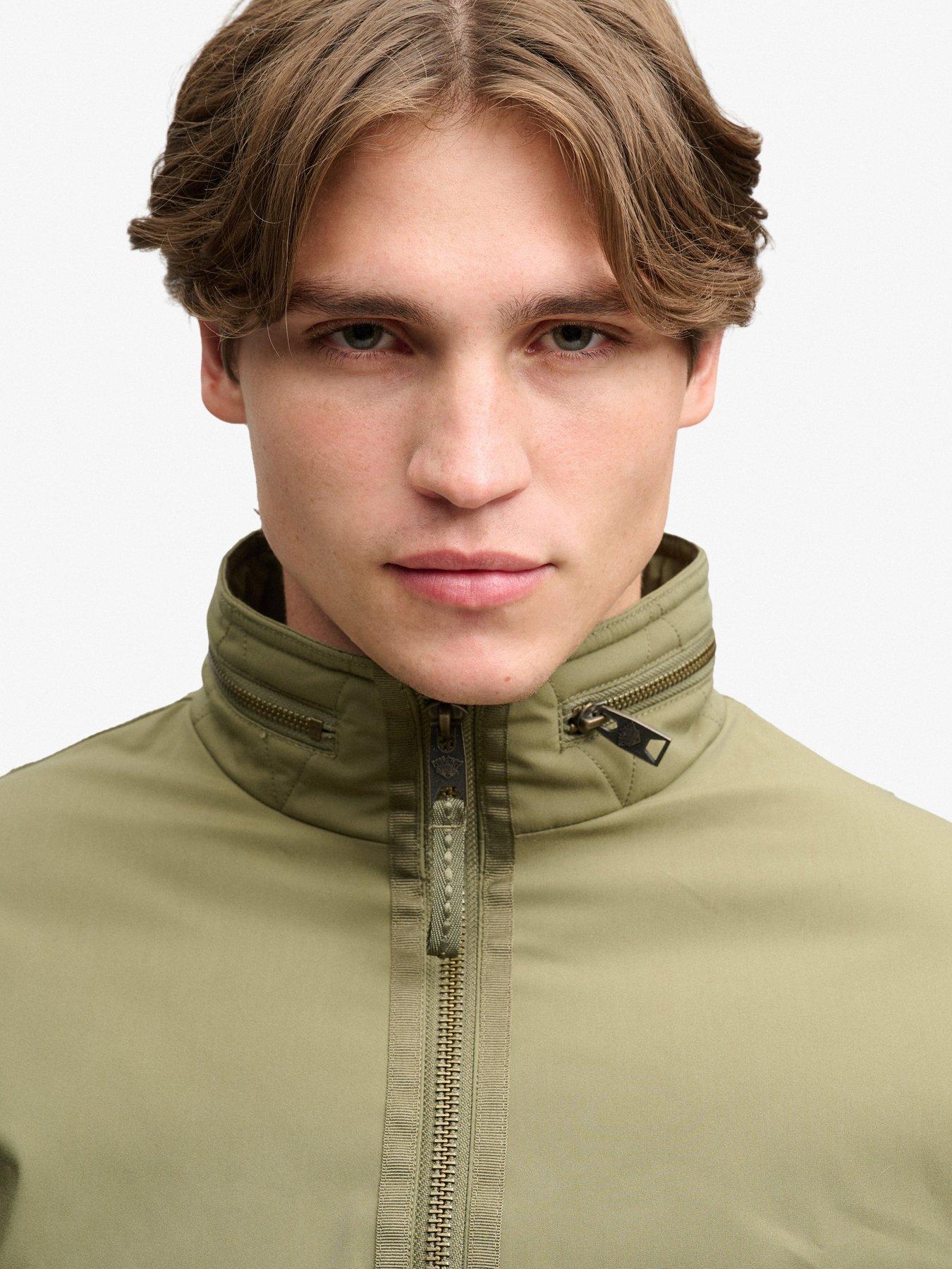 Image 6 of 7 of Superdry Mens MA1 Water-Repellent Relaxed Fit Bomber Jacket - Green