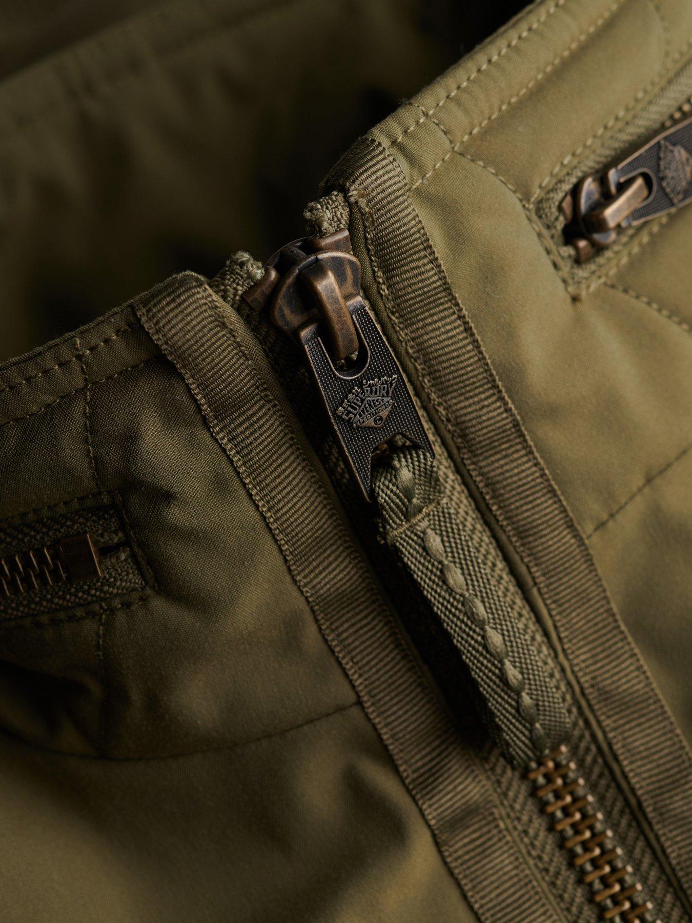 Image 7 of 7 of Superdry Mens MA1 Water-Repellent Relaxed Fit Bomber Jacket - Green