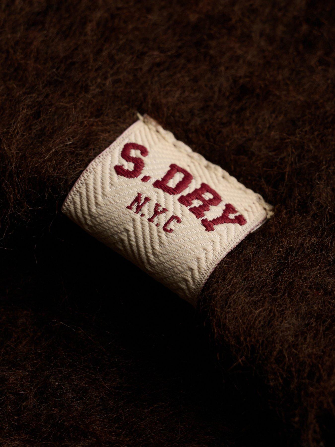 Image 6 of 7 of Superdry Womens Slouchy Brushed Oversized Knitted Jumper - Brown