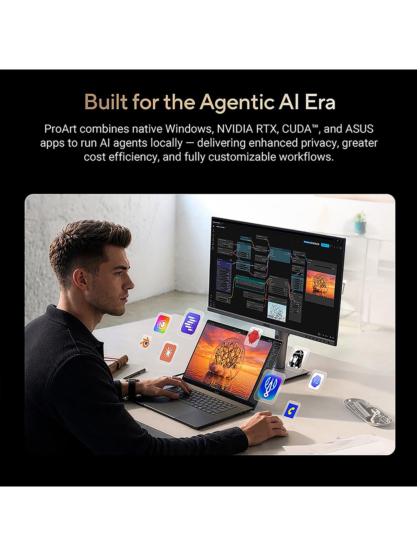 Image 6 of 7 of Asus ProArt 16.0 Copilot+PC Laptop - Nvidia RTX Spark N1X with 6,144-core GPU and 20-core CPU - 64GB - 1TB SSD - 16 OLED - Black