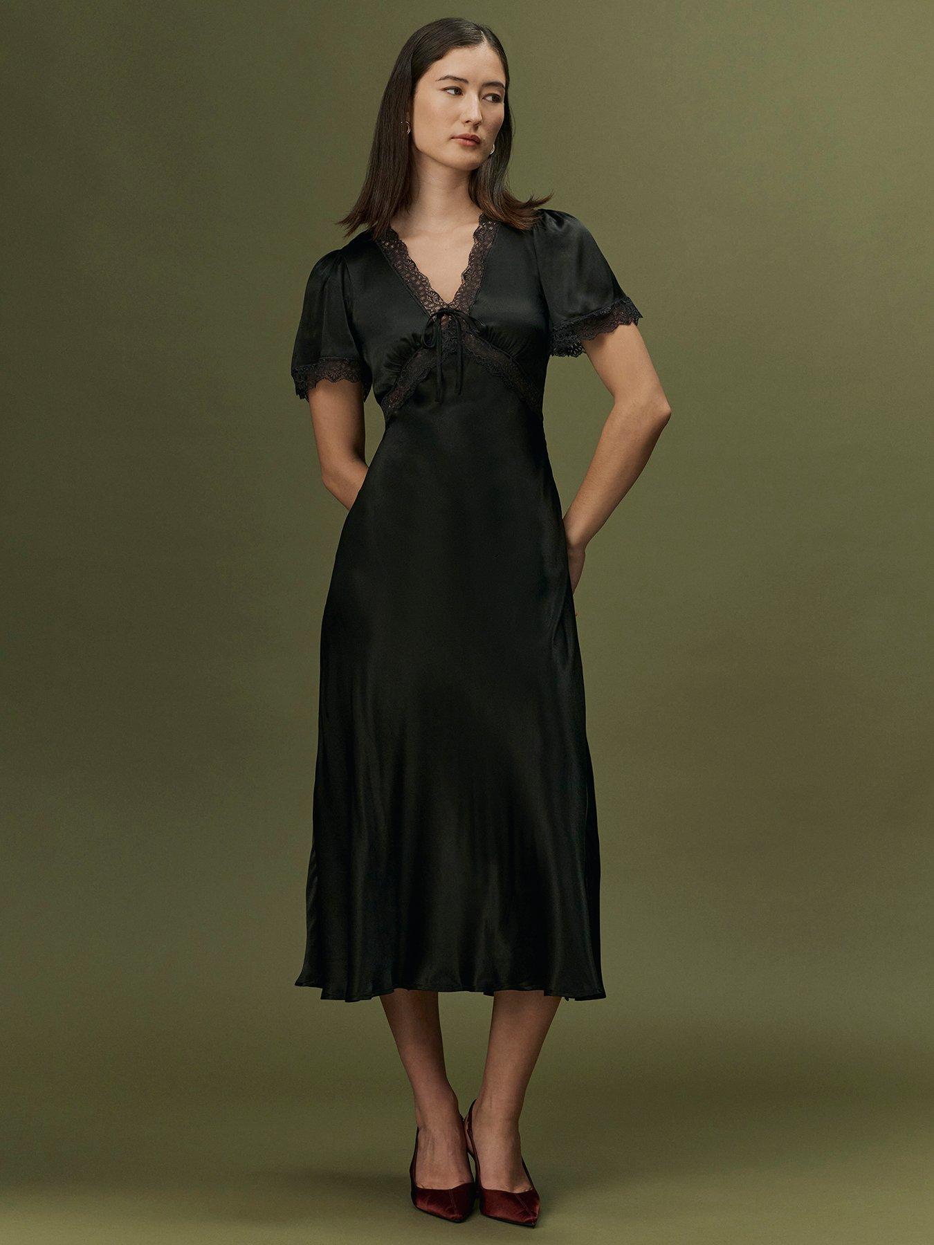 Image 7 of 7 of Ghost Black Olive Dress