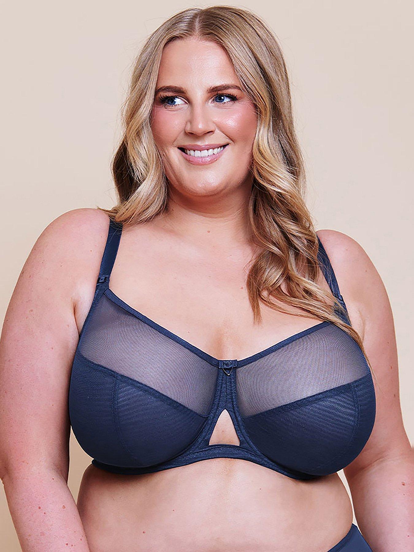 Image 1 of 6 of Curvy Kate Curvy Kate Victory Side Support Balcony Bra (second Sizes) - Navy Blue