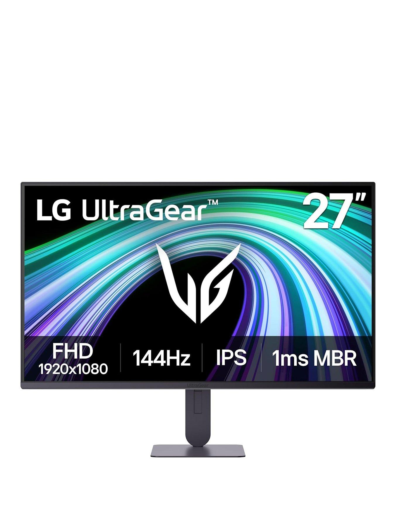 Image 1 of 7 of LG 27" UltraGear G4 Gaming Monitor - 144Hz, FHD, 1ms MBR, IPS, NVIDIA G-SYNC, HDR10, Black