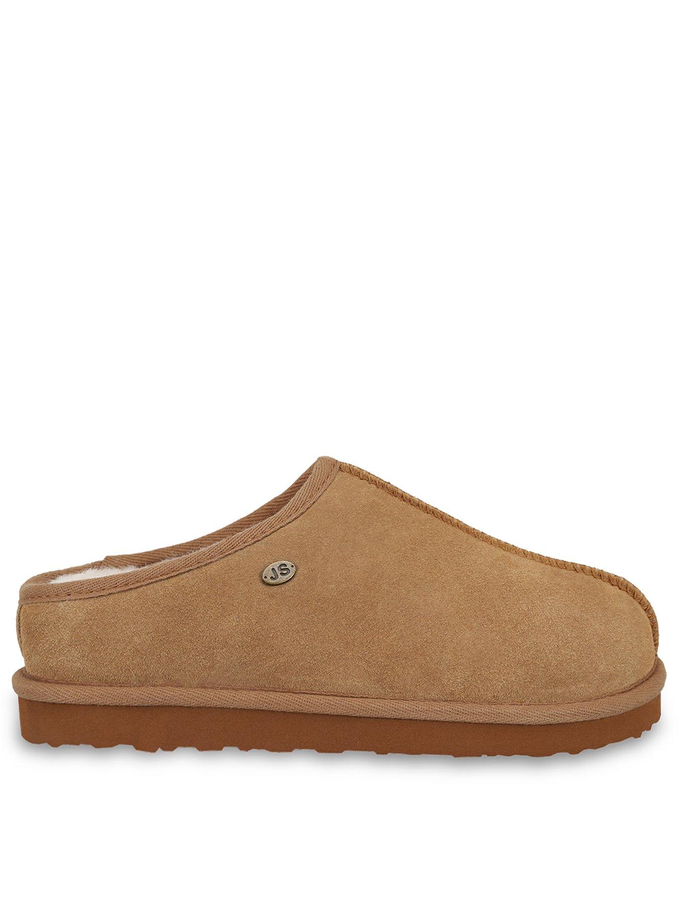 Image 1 of 5 of Just Sheepskin Just Sheepskin Mens Louis Mule Slippers With Eva Sole - Chestnut