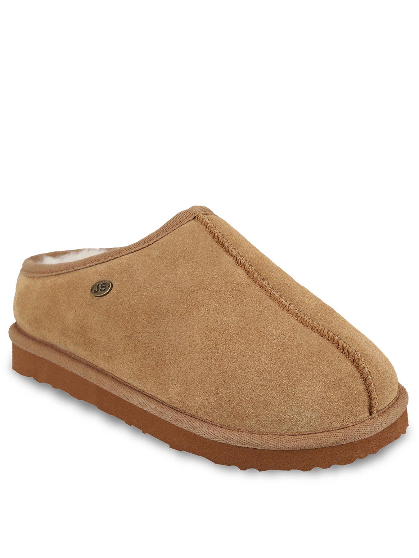 Image 2 of 5 of Just Sheepskin Just Sheepskin Mens Louis Mule Slippers With Eva Sole - Chestnut