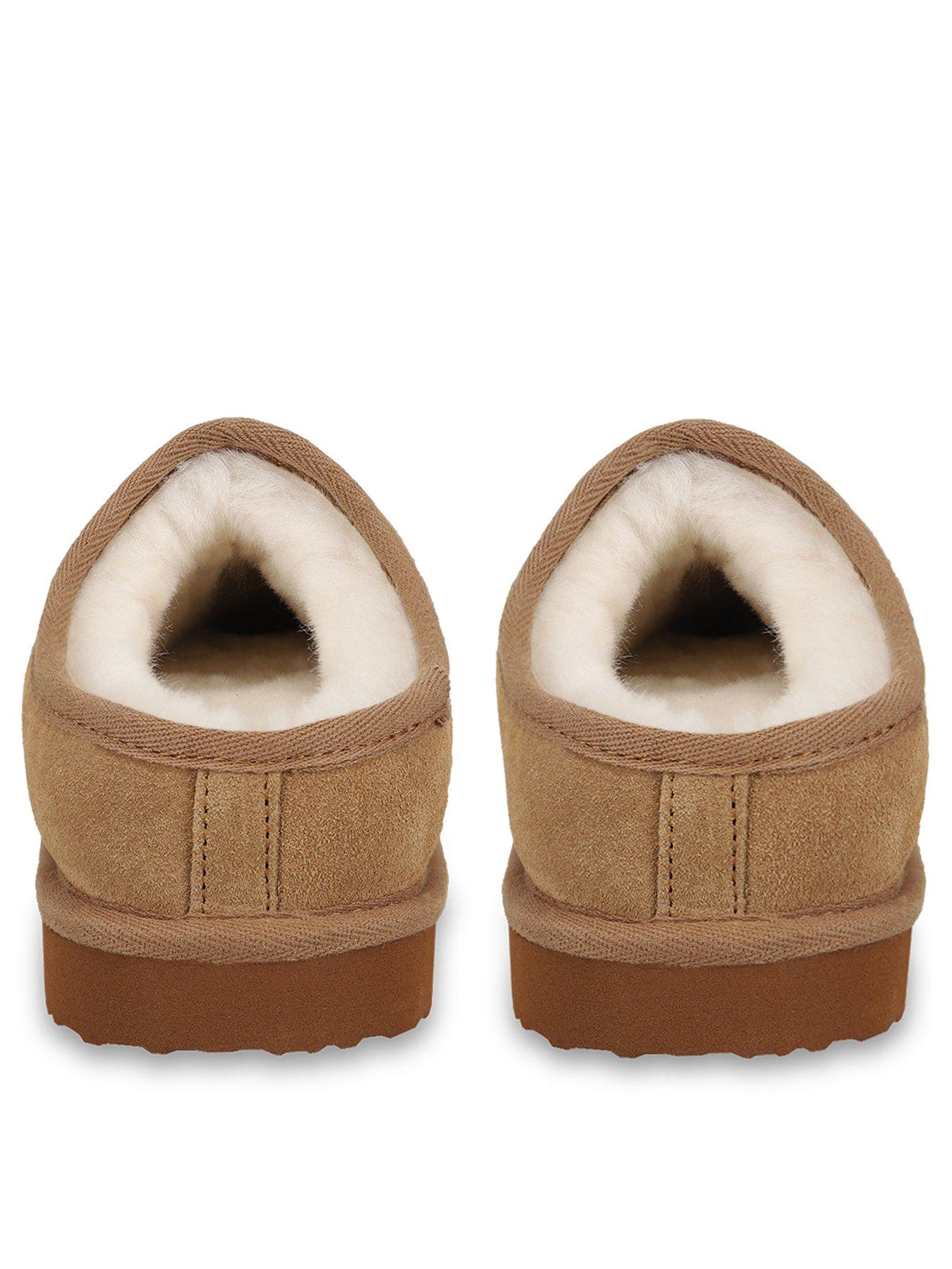 Image 3 of 5 of Just Sheepskin Just Sheepskin Mens Louis Mule Slippers With Eva Sole - Chestnut