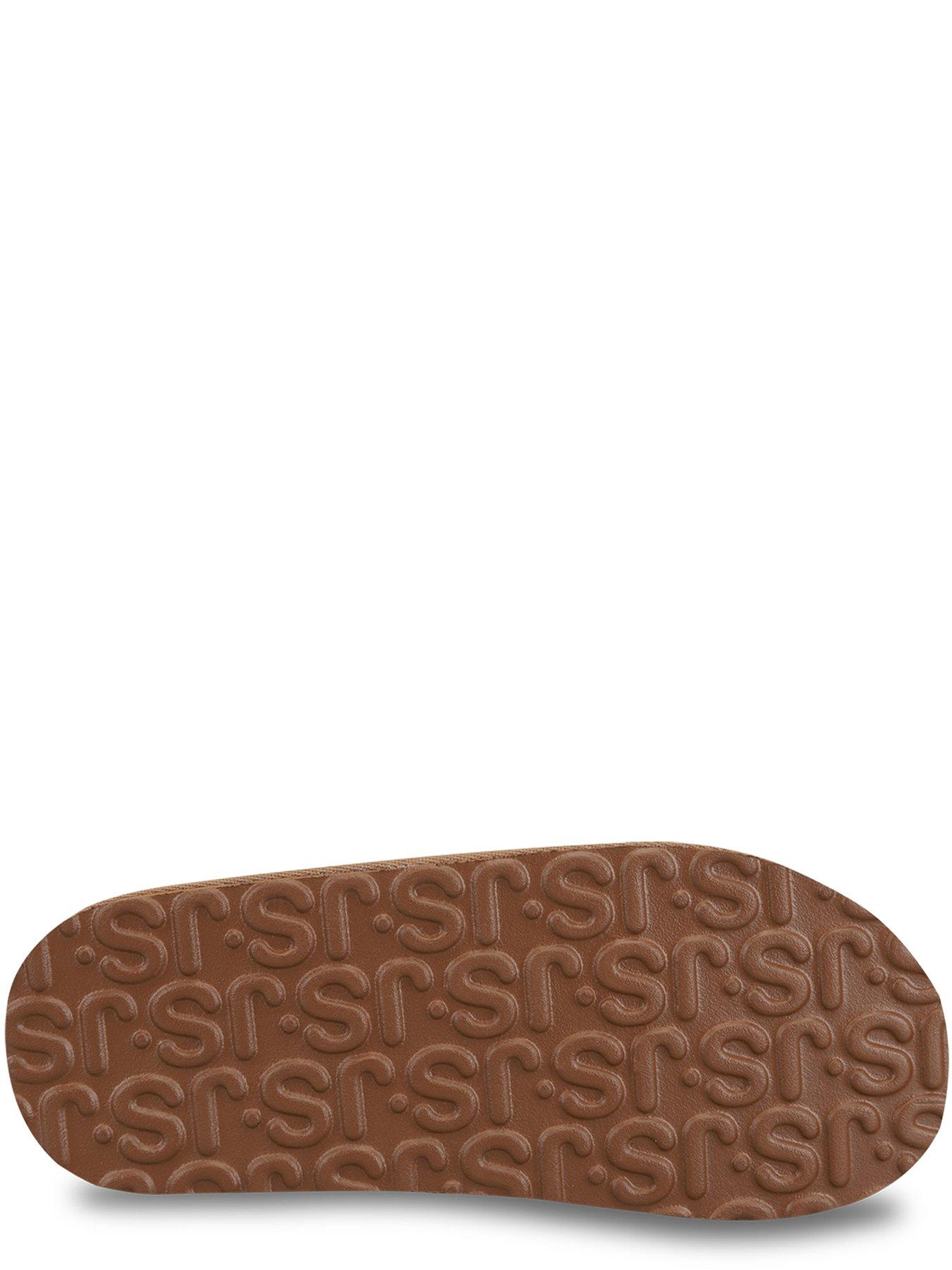Image 4 of 5 of Just Sheepskin Just Sheepskin Mens Louis Mule Slippers With Eva Sole - Chestnut