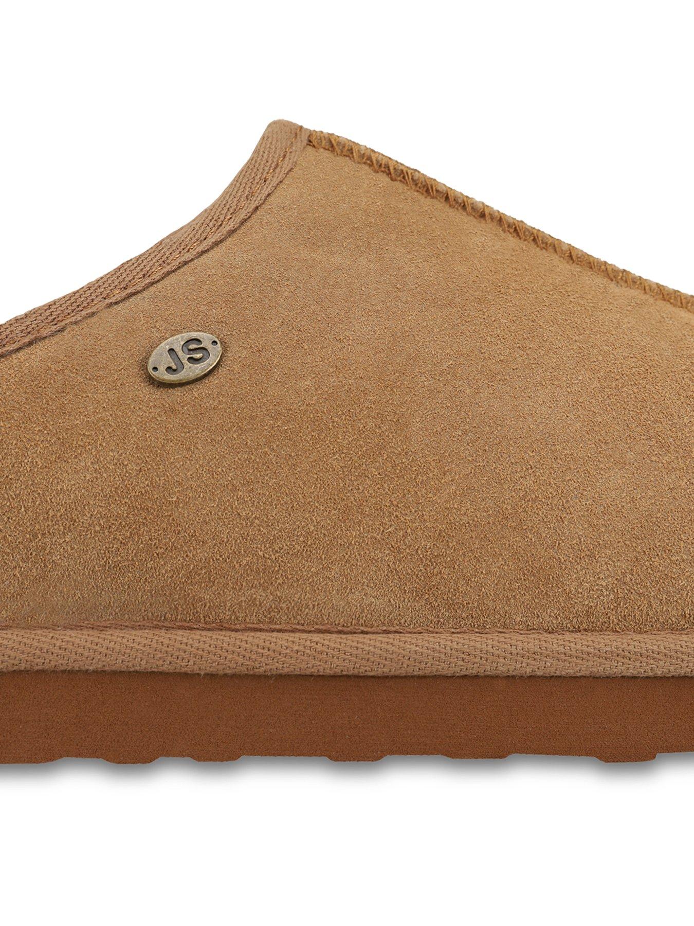 Image 5 of 5 of Just Sheepskin Just Sheepskin Mens Louis Mule Slippers With Eva Sole - Chestnut