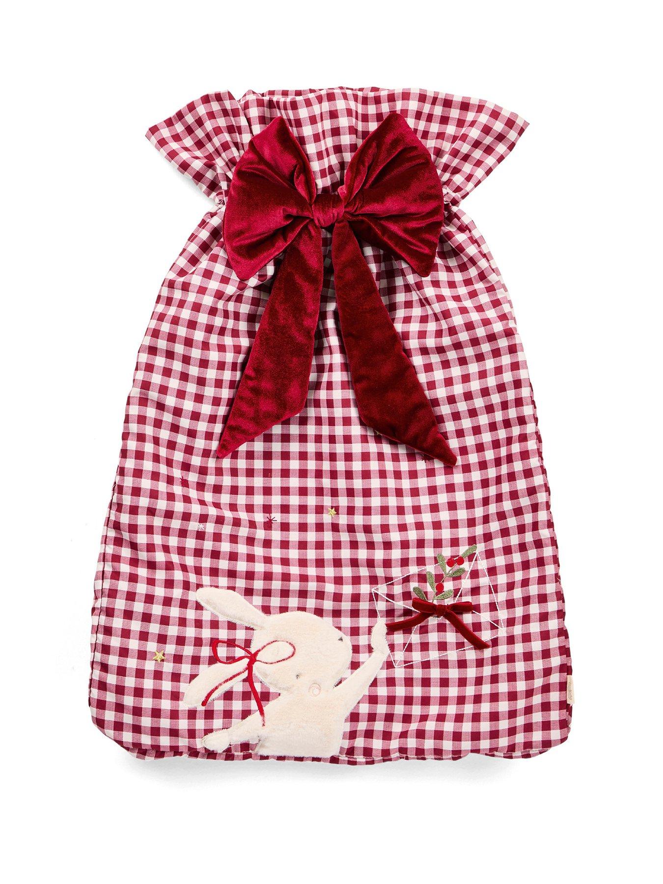 Image 1 of 3 of Mamas & Papas Christmas 2026 Large Gingham Sack