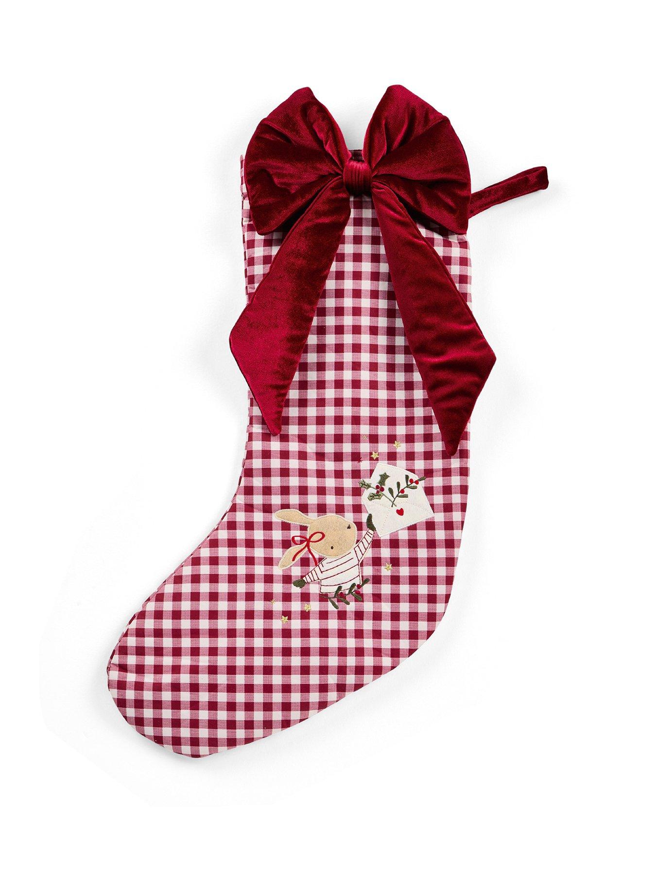 Image 1 of 2 of Mamas & Papas Christmas 2026 Large Gingham Stocking