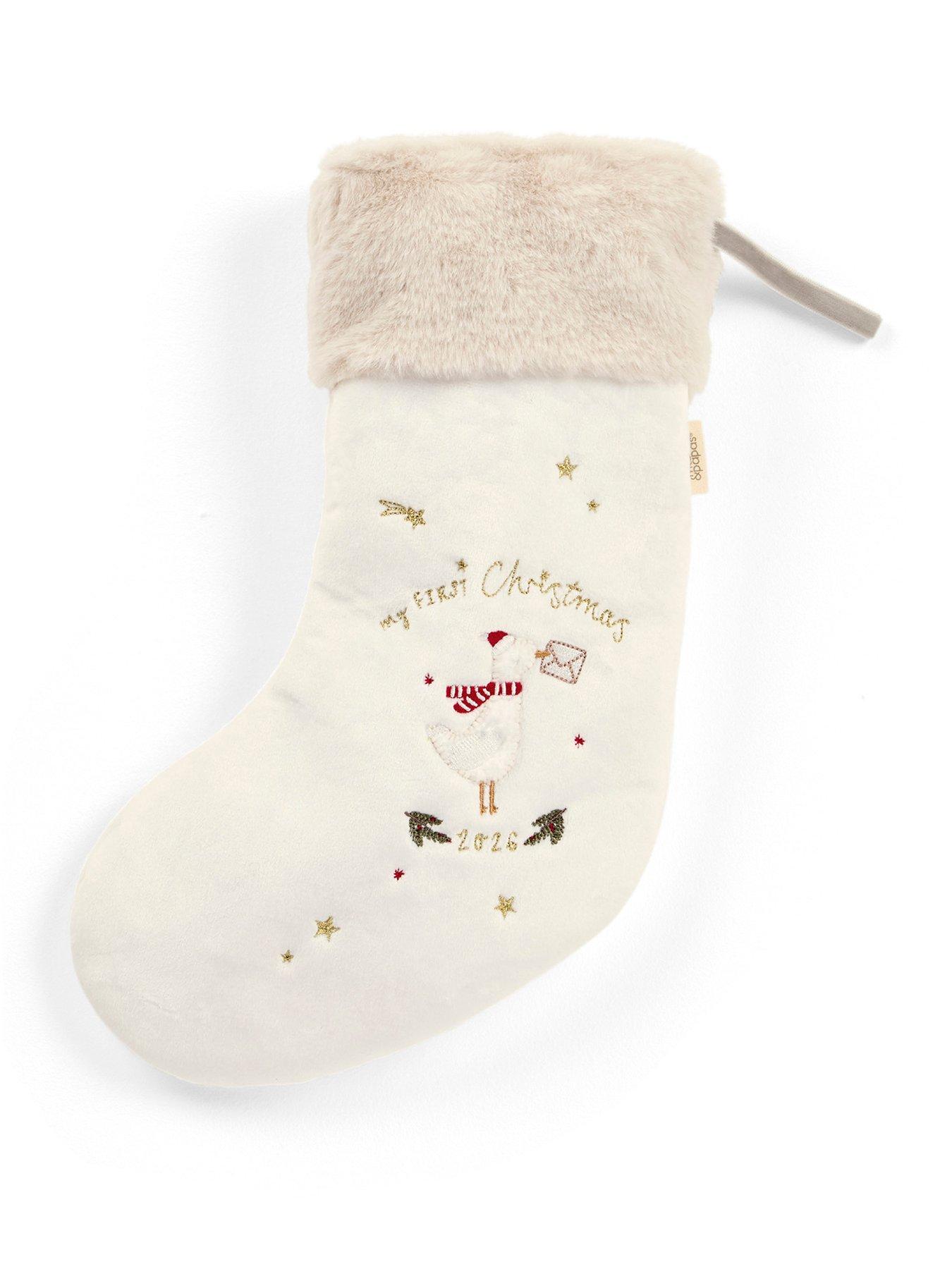 Image 1 of 2 of Mamas & Papas Christmas 2026 Small Embroidery Stocking