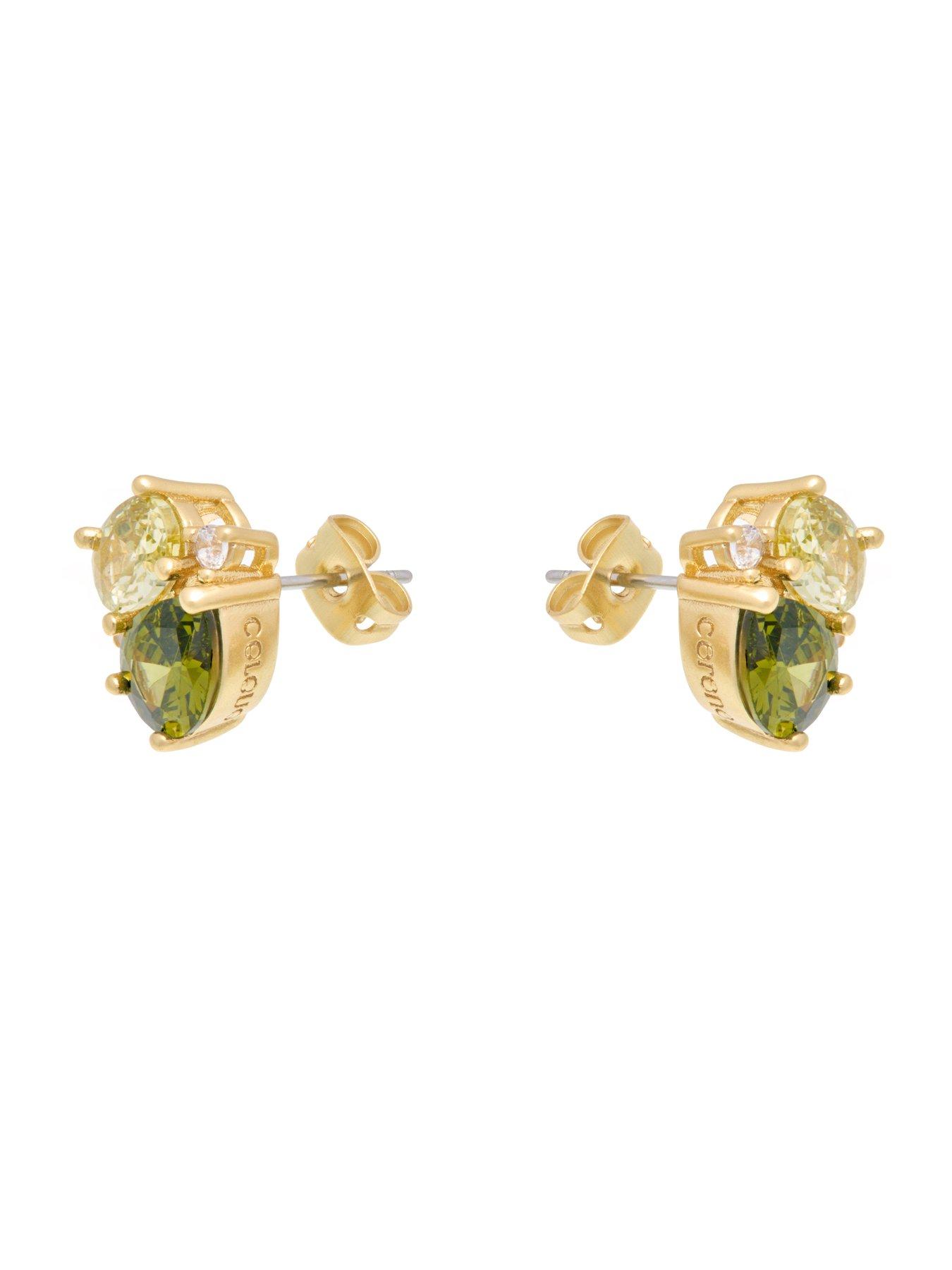 Image 3 of 7 of Cerene DUO: Crystal Cluster Stud Earrings