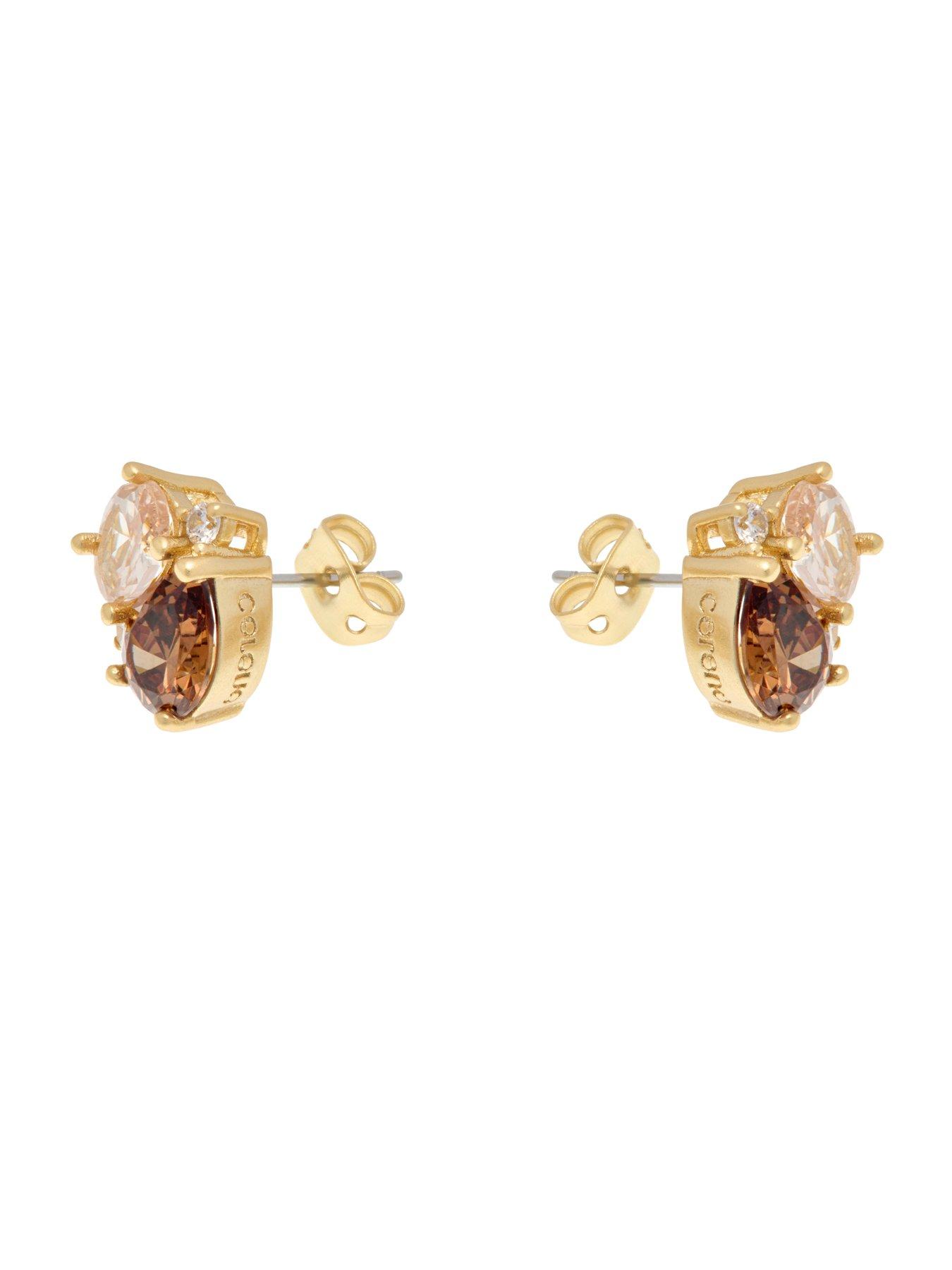 Image 3 of 7 of Cerene DUO: Crystal Cluster Stud Earrings