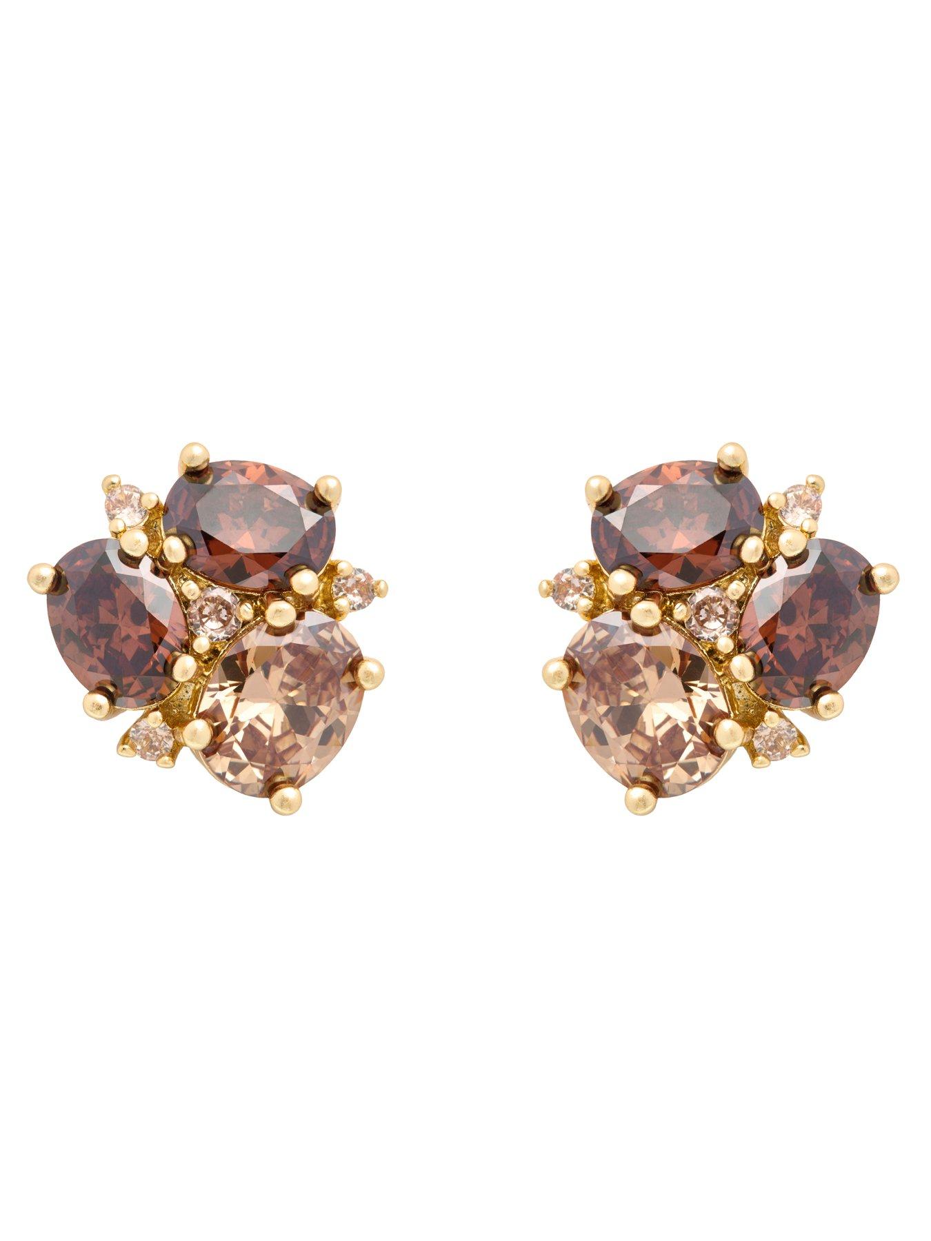 Image 2 of 7 of Cerene CERA: Statement Crystal Stud Earrings