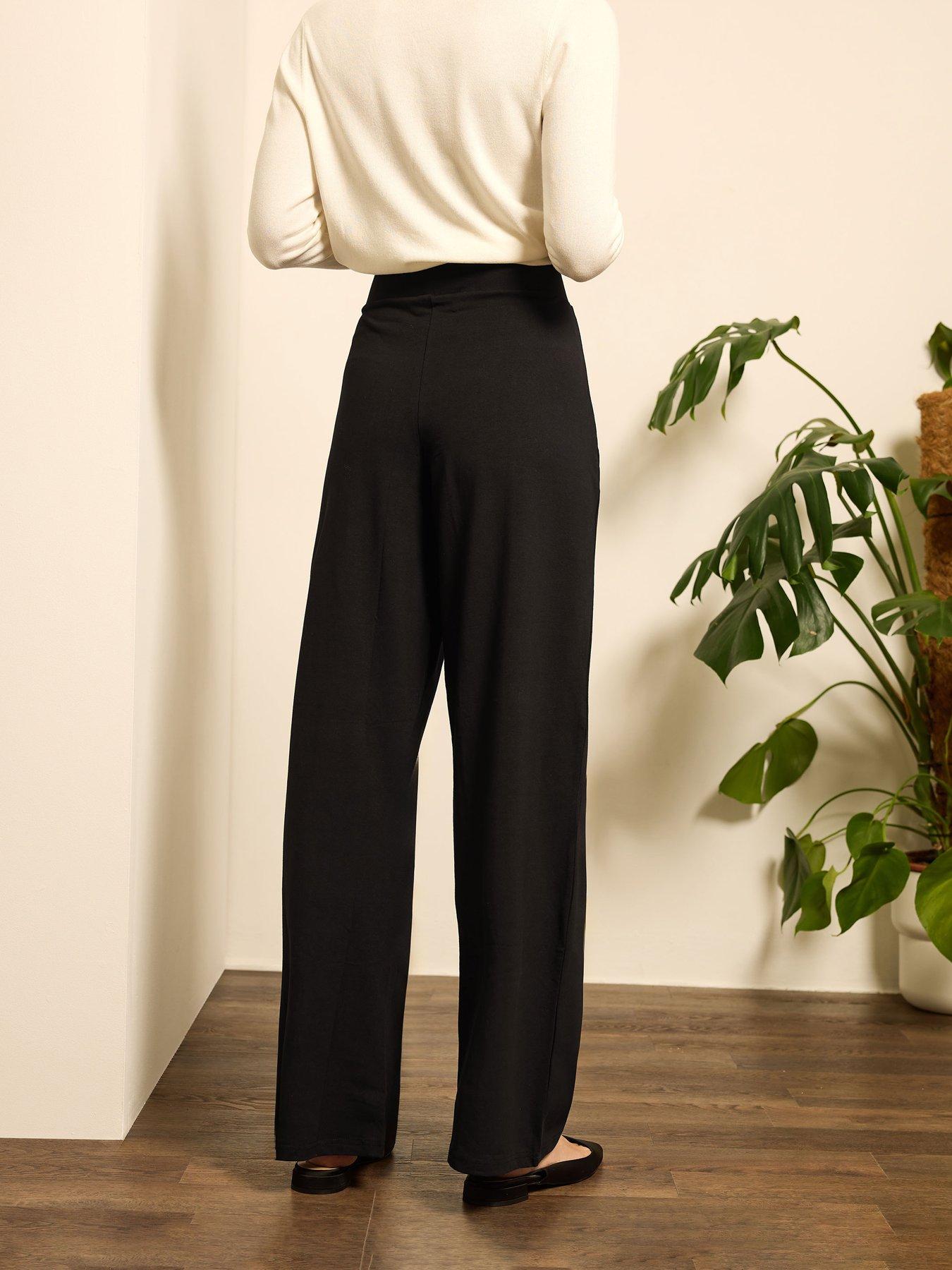 Image 2 of 4 of M&Co Petite Petite Wide Leg Yoga Pant 27"