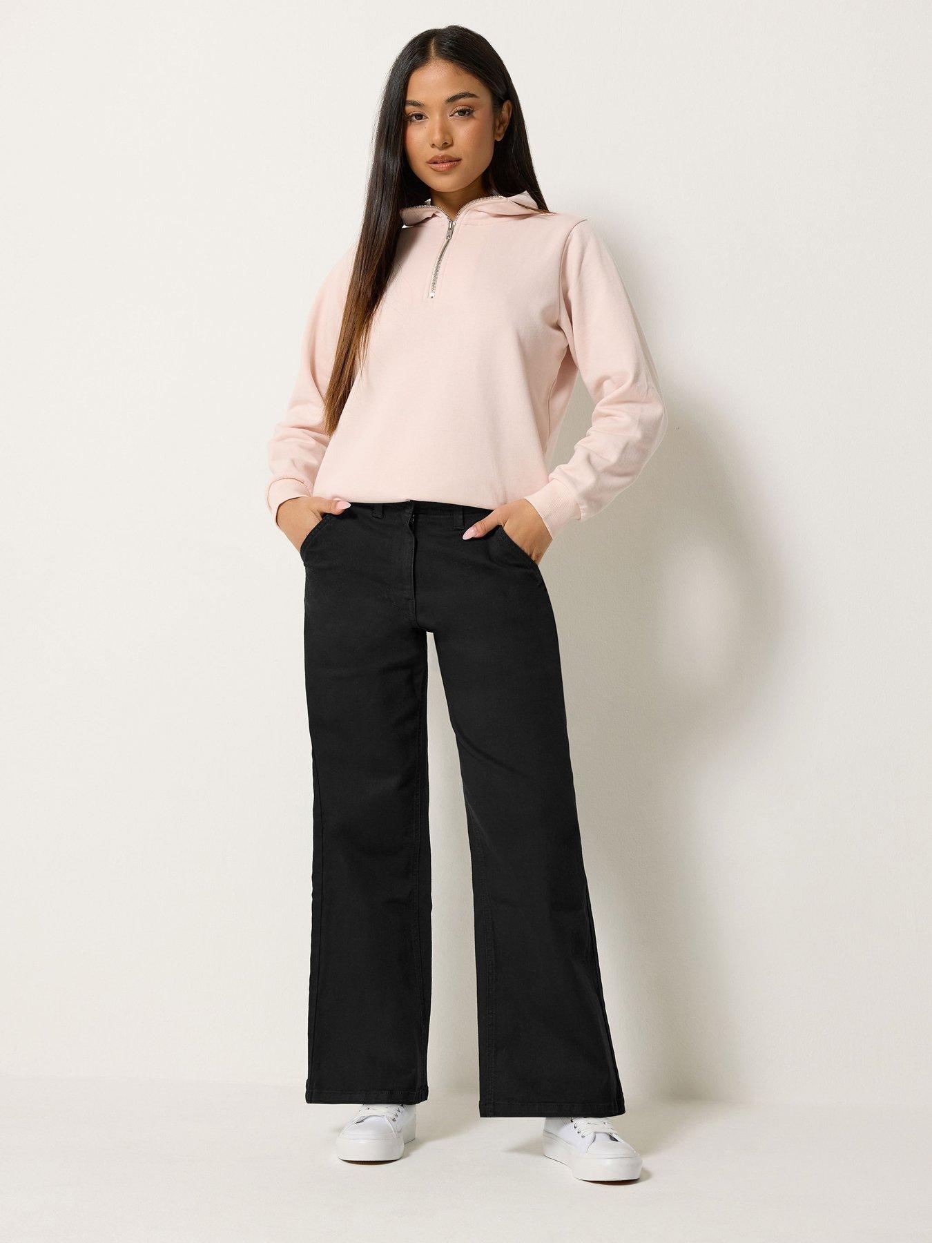 Image 3 of 4 of M&Co Petite Petite Wide Leg Jean 27"
