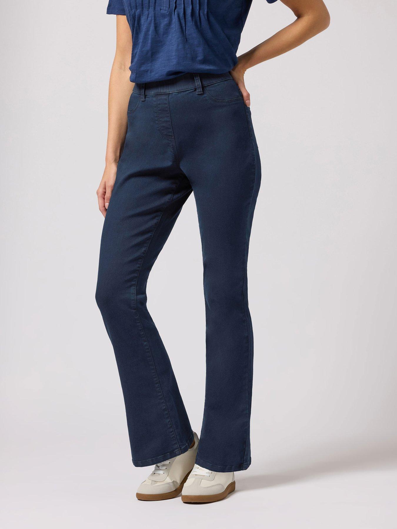 Image 1 of 4 of M&Co Petite Petite Indigo Bootcut Jegging 27"