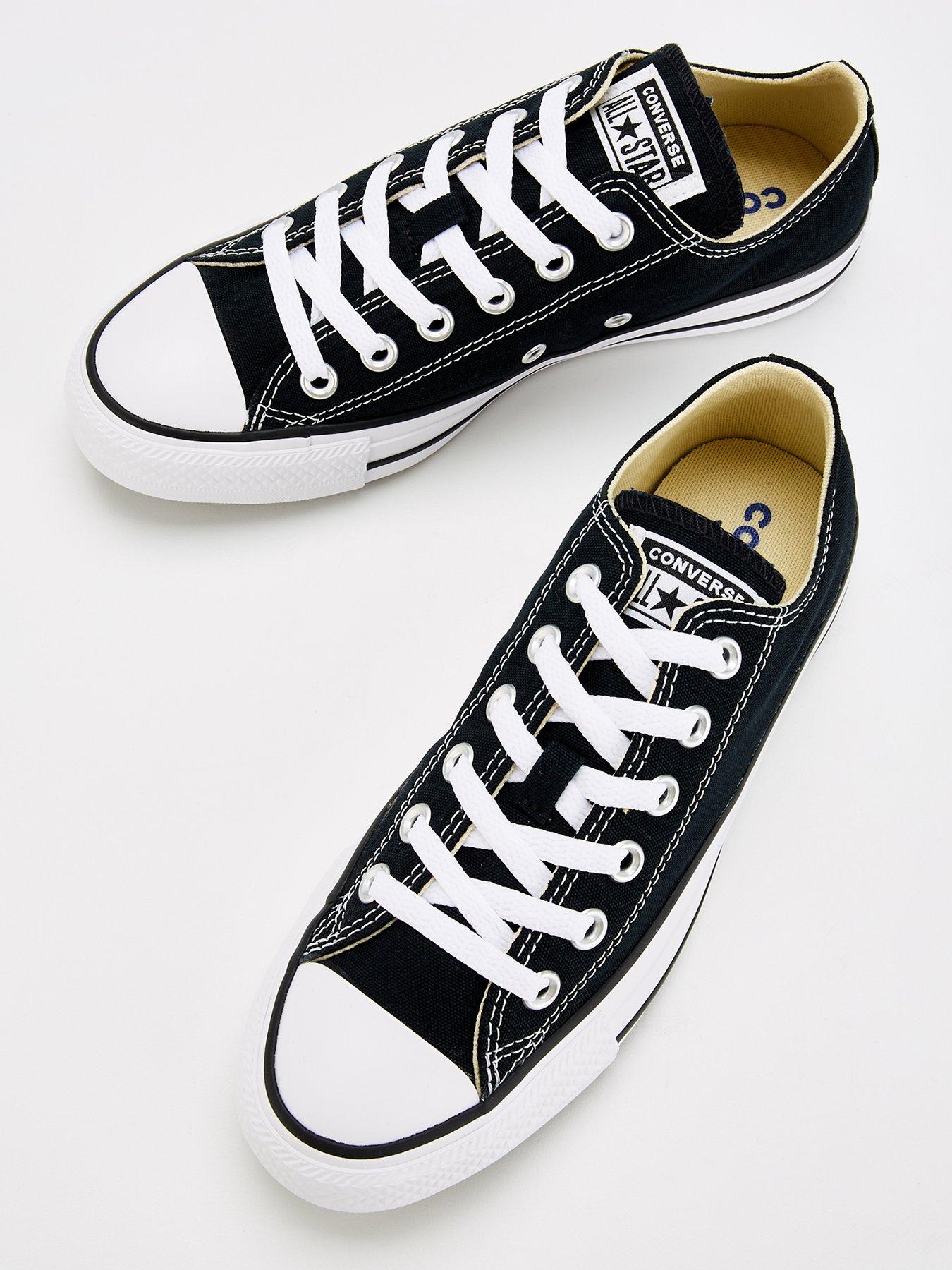 Image 4 of 8 of Converse Ox Trainers - Black