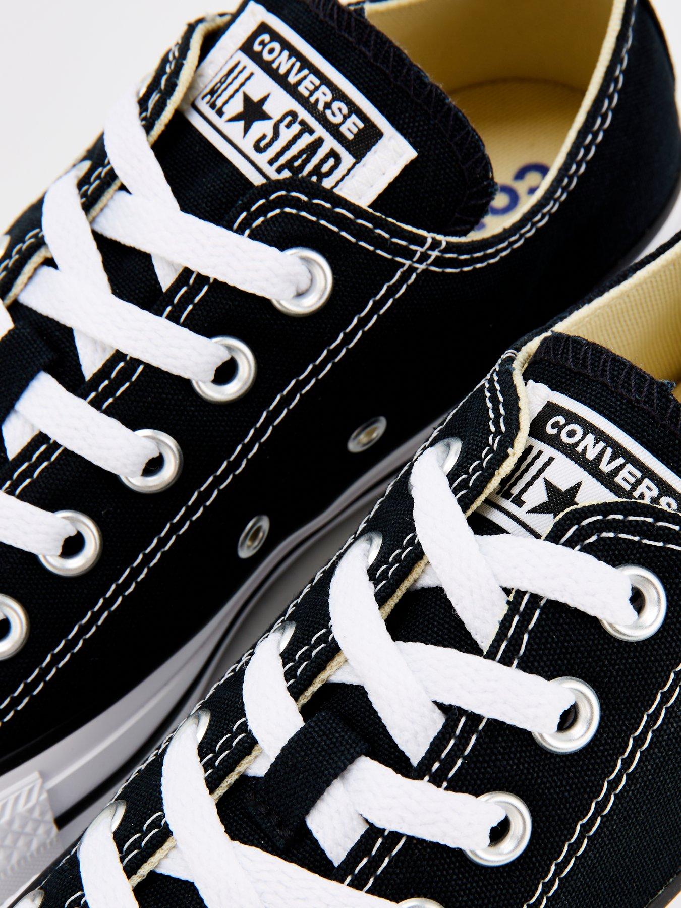 Image 6 of 8 of Converse Ox Trainers - Black