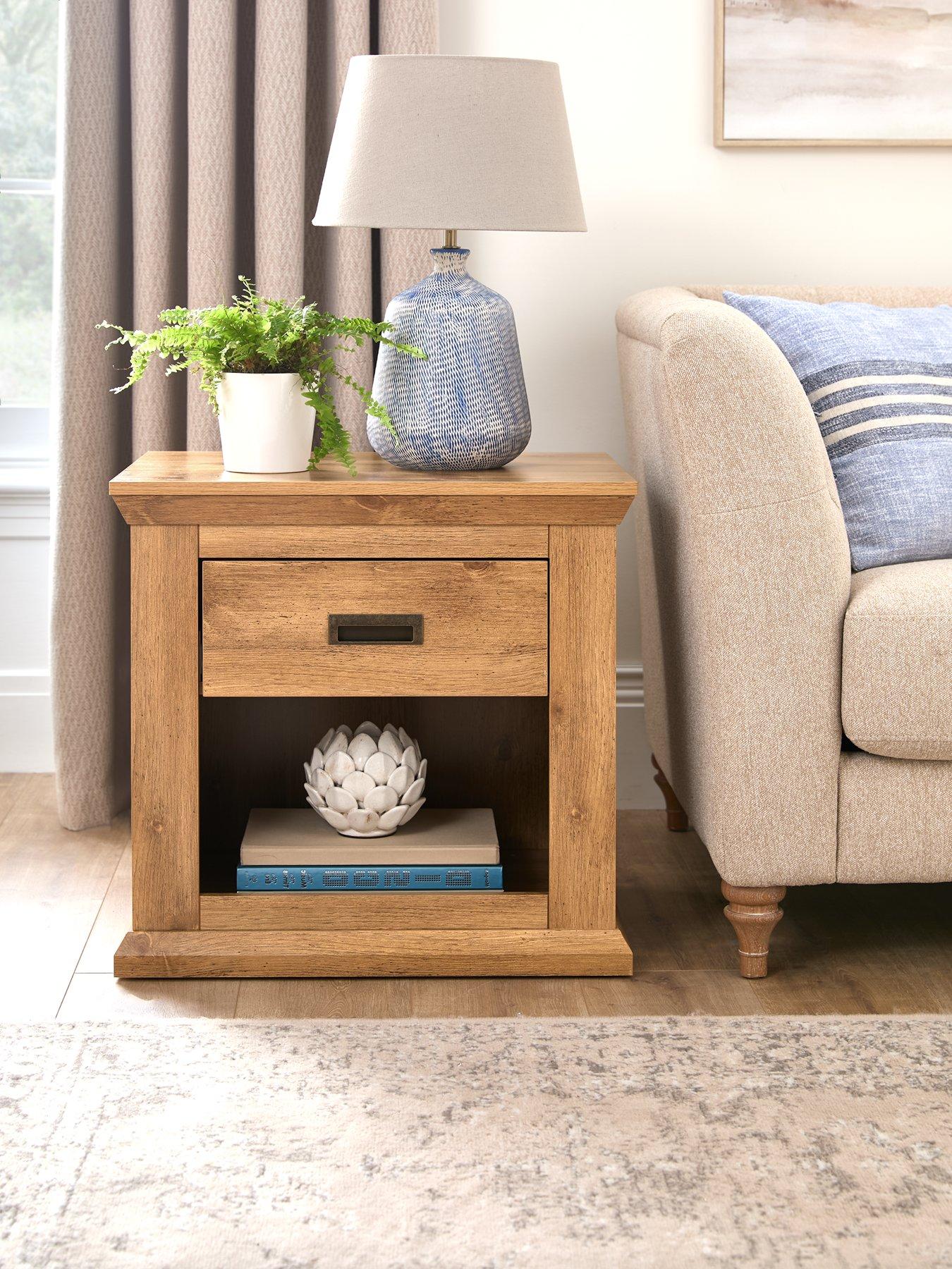 front image of the-very-collection-clifton-lamp-table
