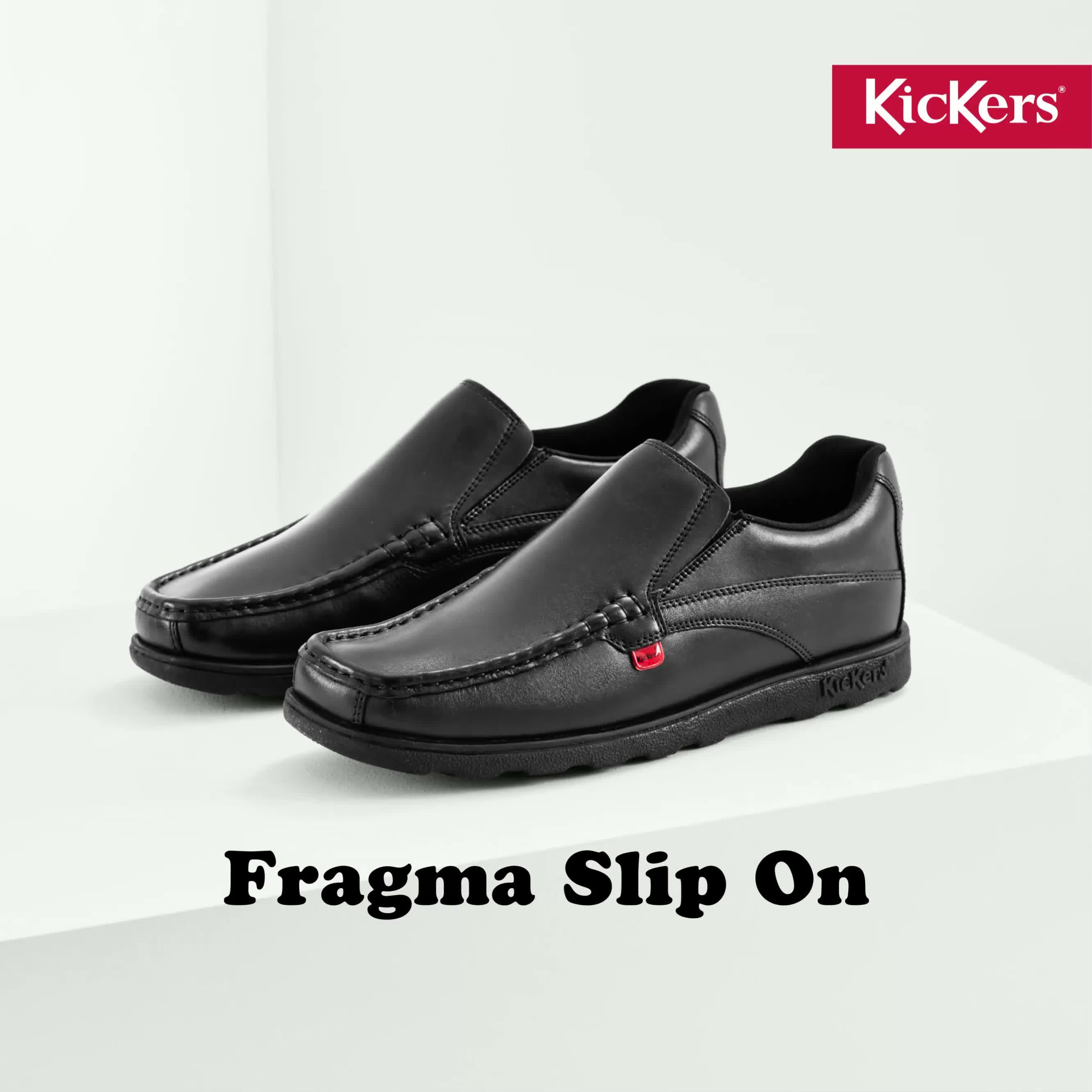 Video of kickers-mens-fragma-mens-formal-slip-on-shoes-black